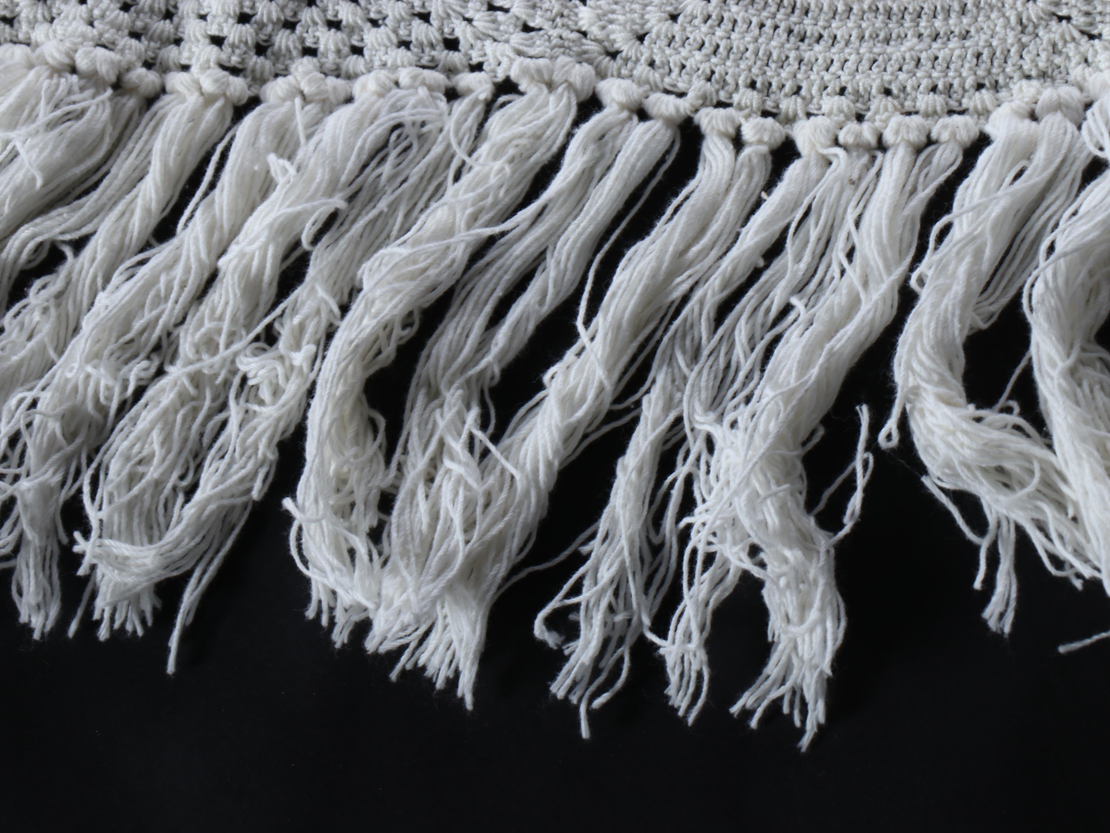 Crochet Rose and Block Coverlet with Tufted Matelassé Coverlets, Accent Pillows