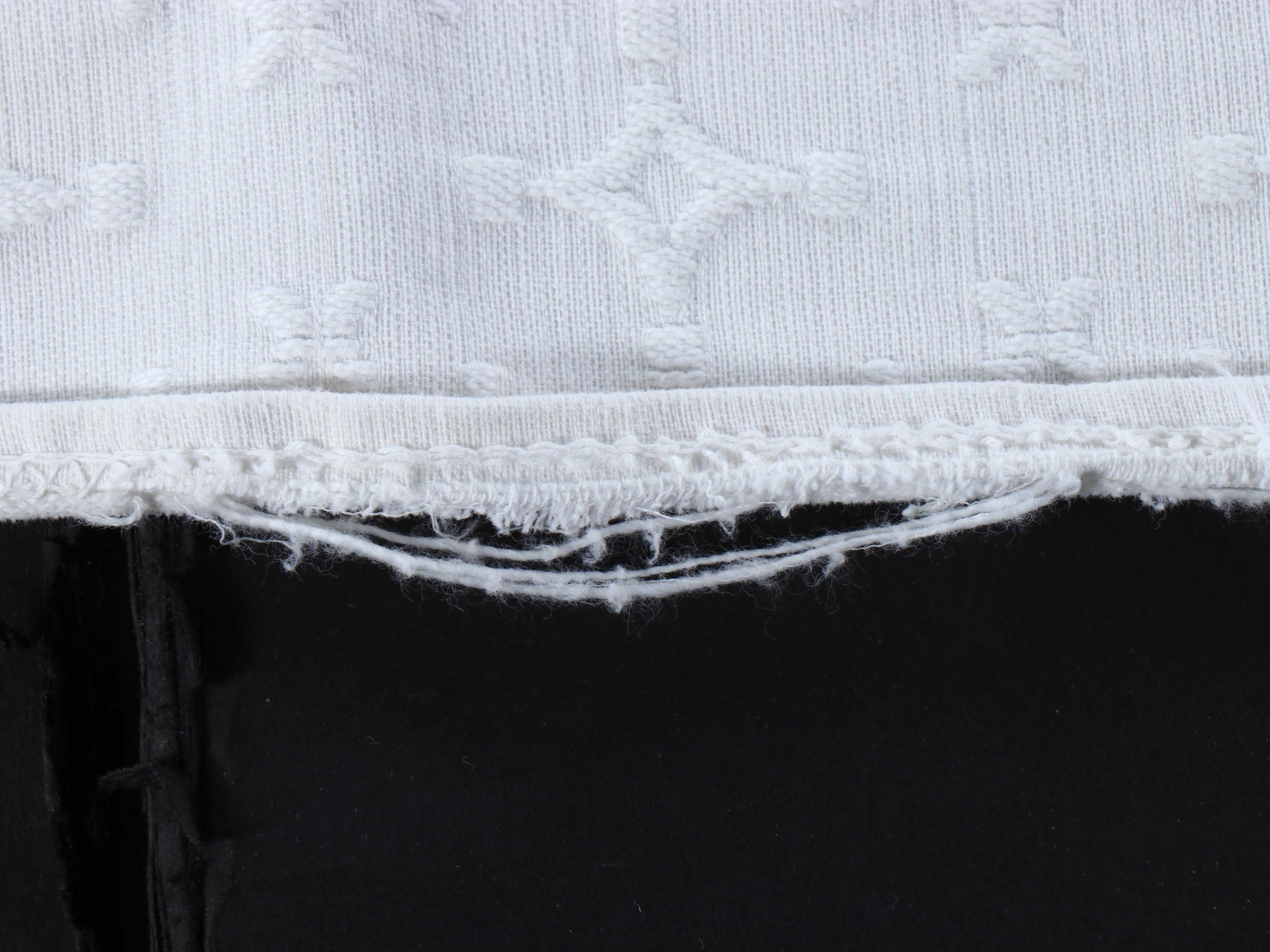 Crochet Rose and Block Coverlet with Tufted Matelassé Coverlets, Accent Pillows