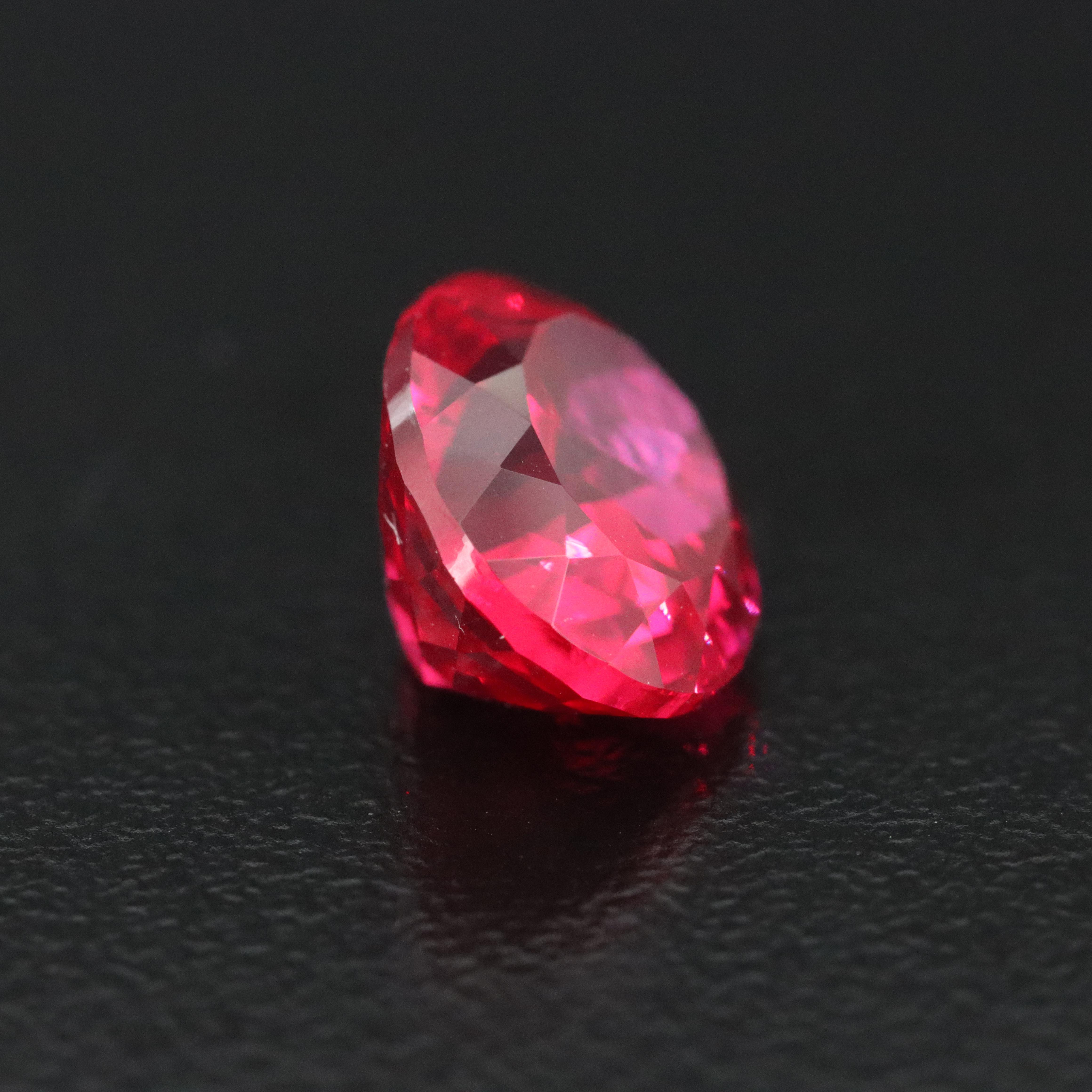 Loose 5.44 CT Lab Grown Ruby