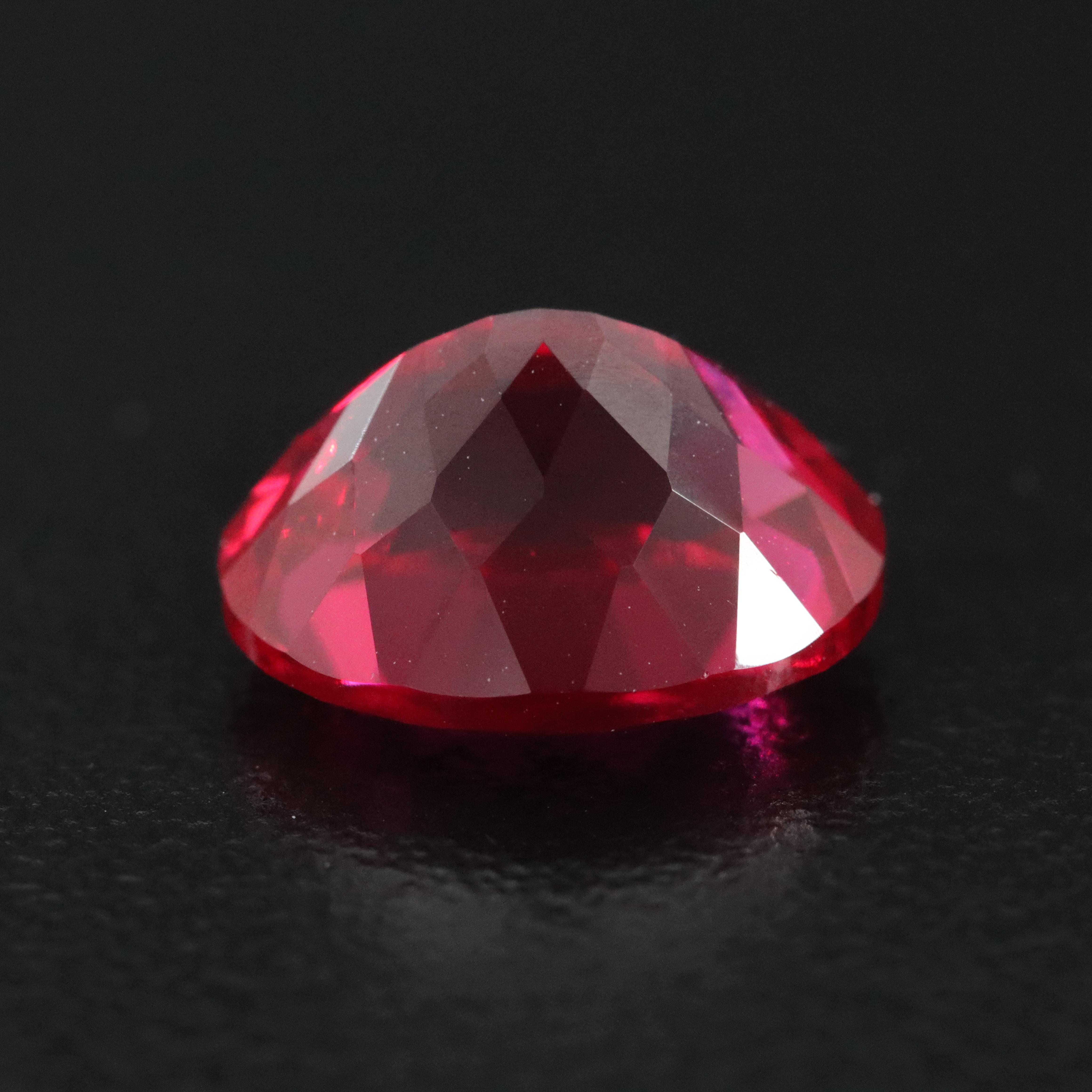 Loose 5.44 CT Lab Grown Ruby