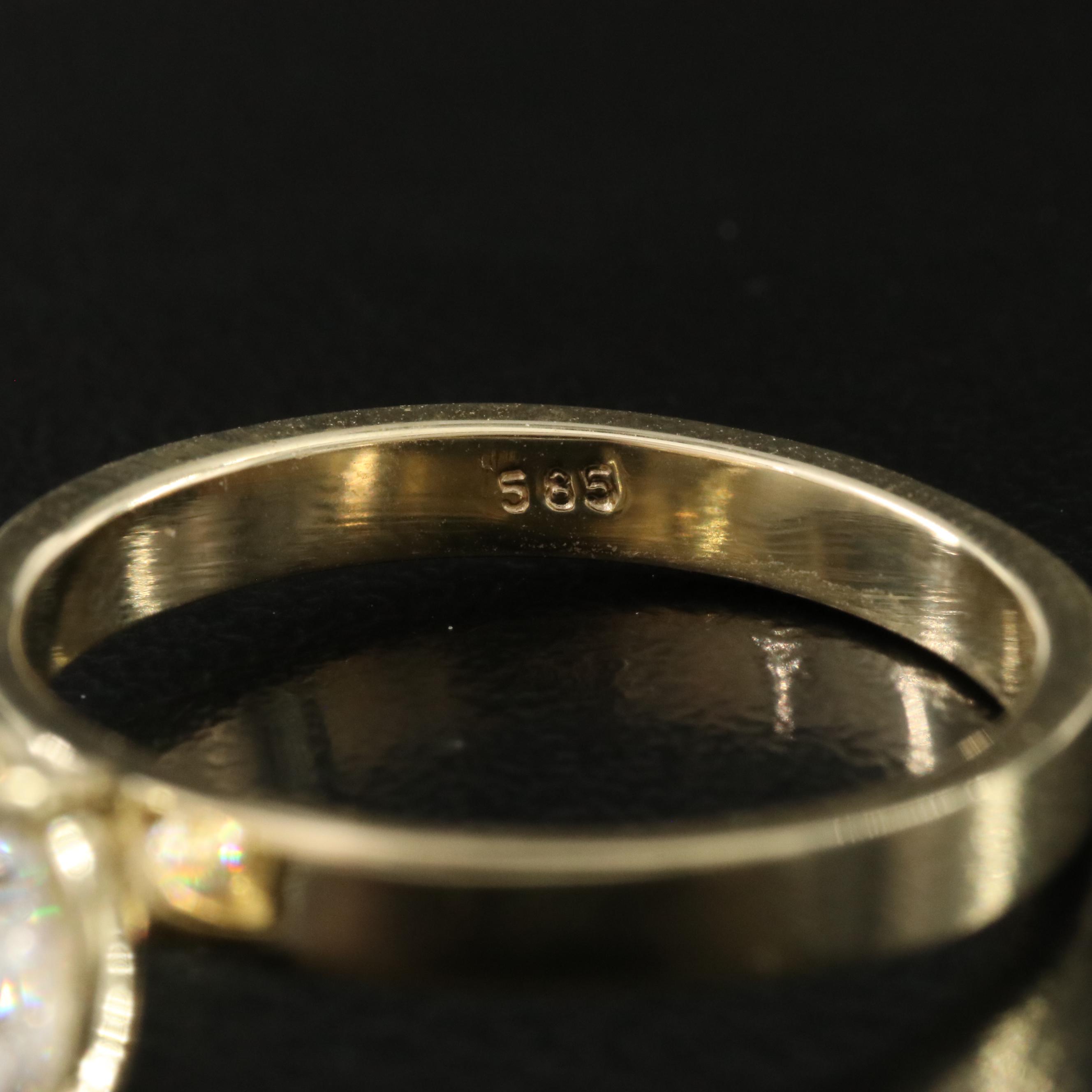 14K 3.01 CT Lab Grown Diamond Solitaire Ring with IGI Report