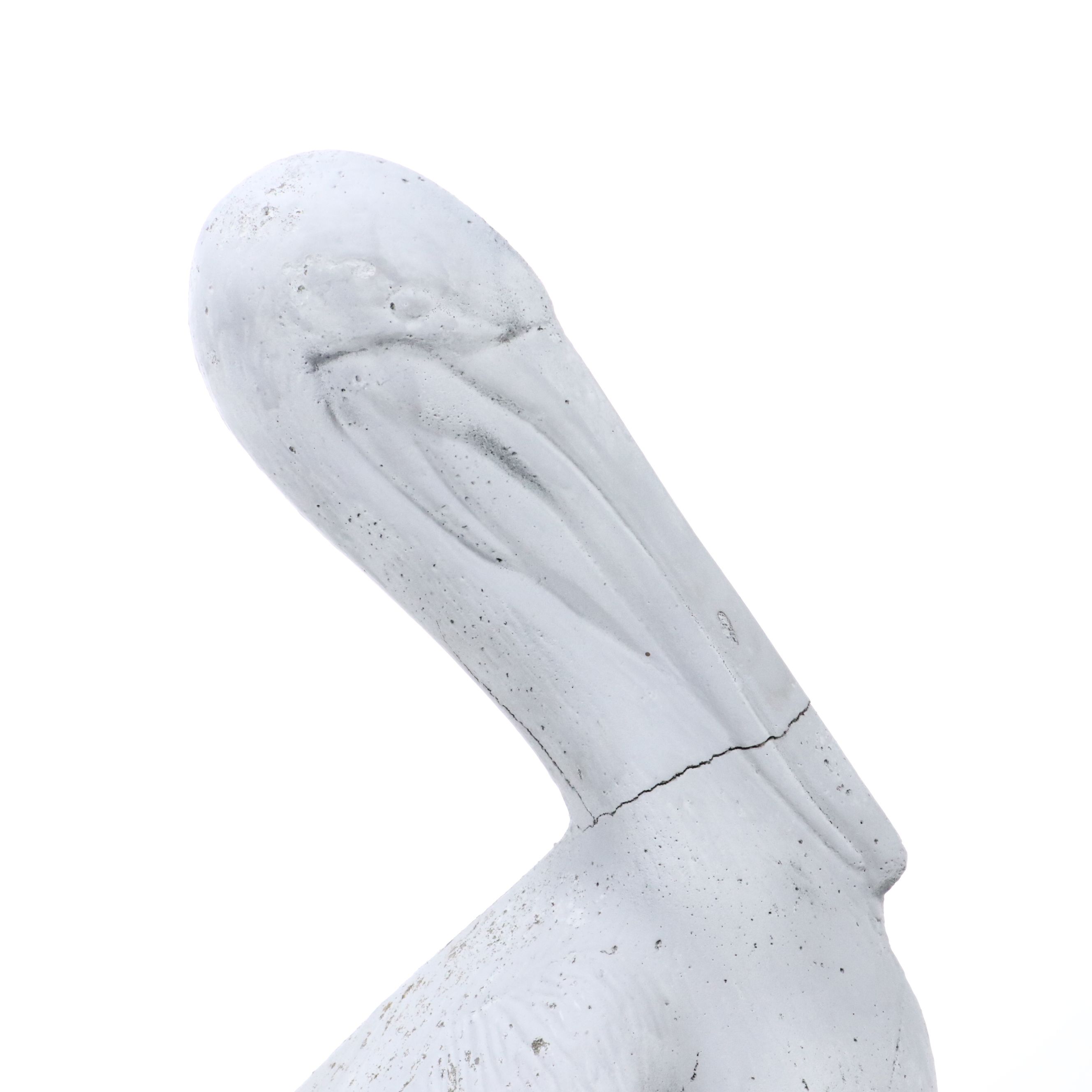Painted Concrete Pelican Garden Statue