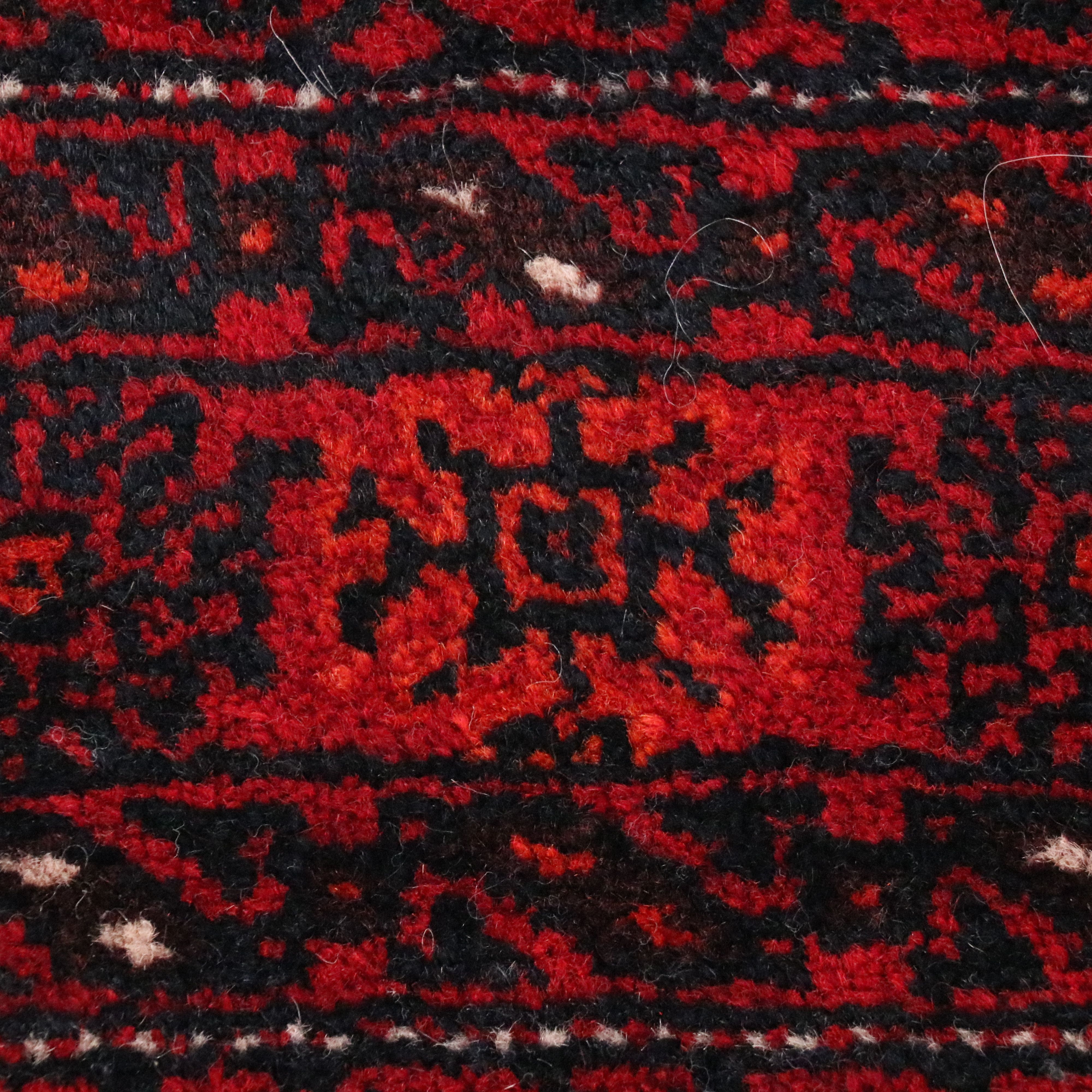 3'8 x 6'10 Hand-Knotted Afghan Baluch Area Rug