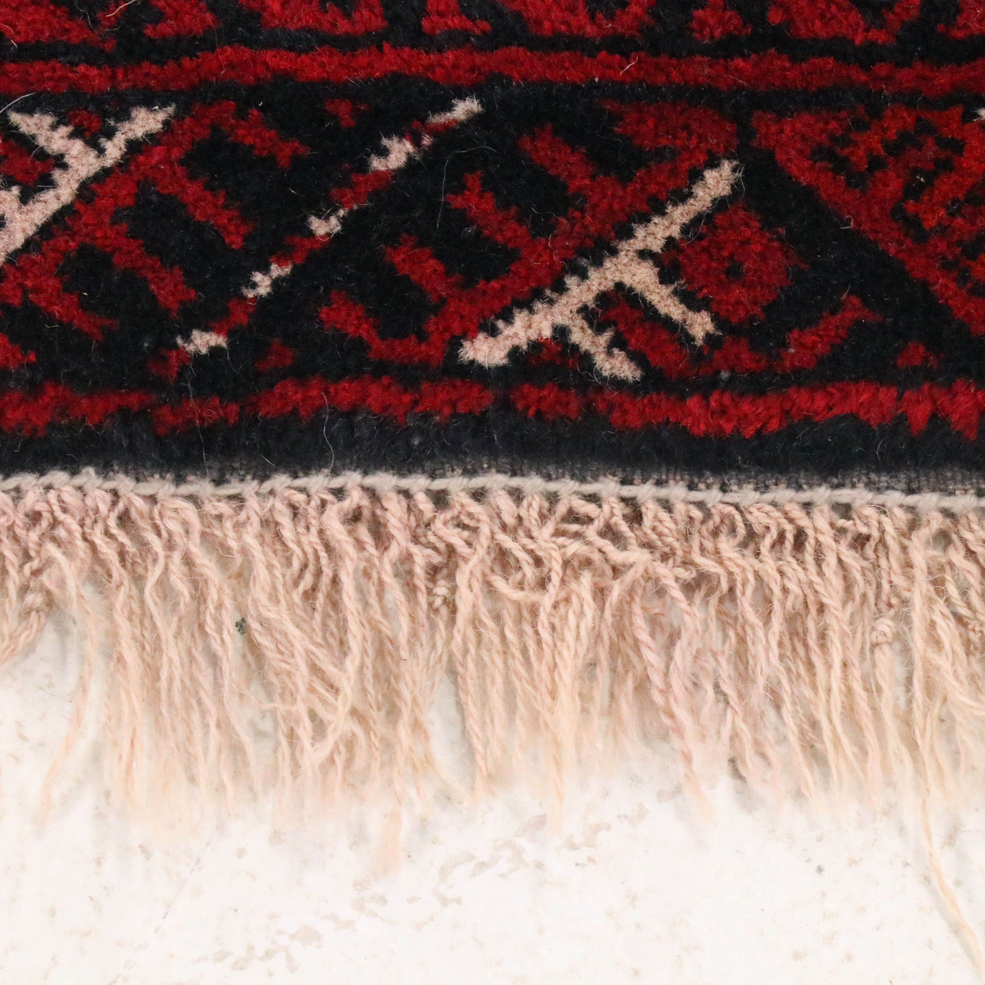 3'8 x 6'10 Hand-Knotted Afghan Baluch Area Rug