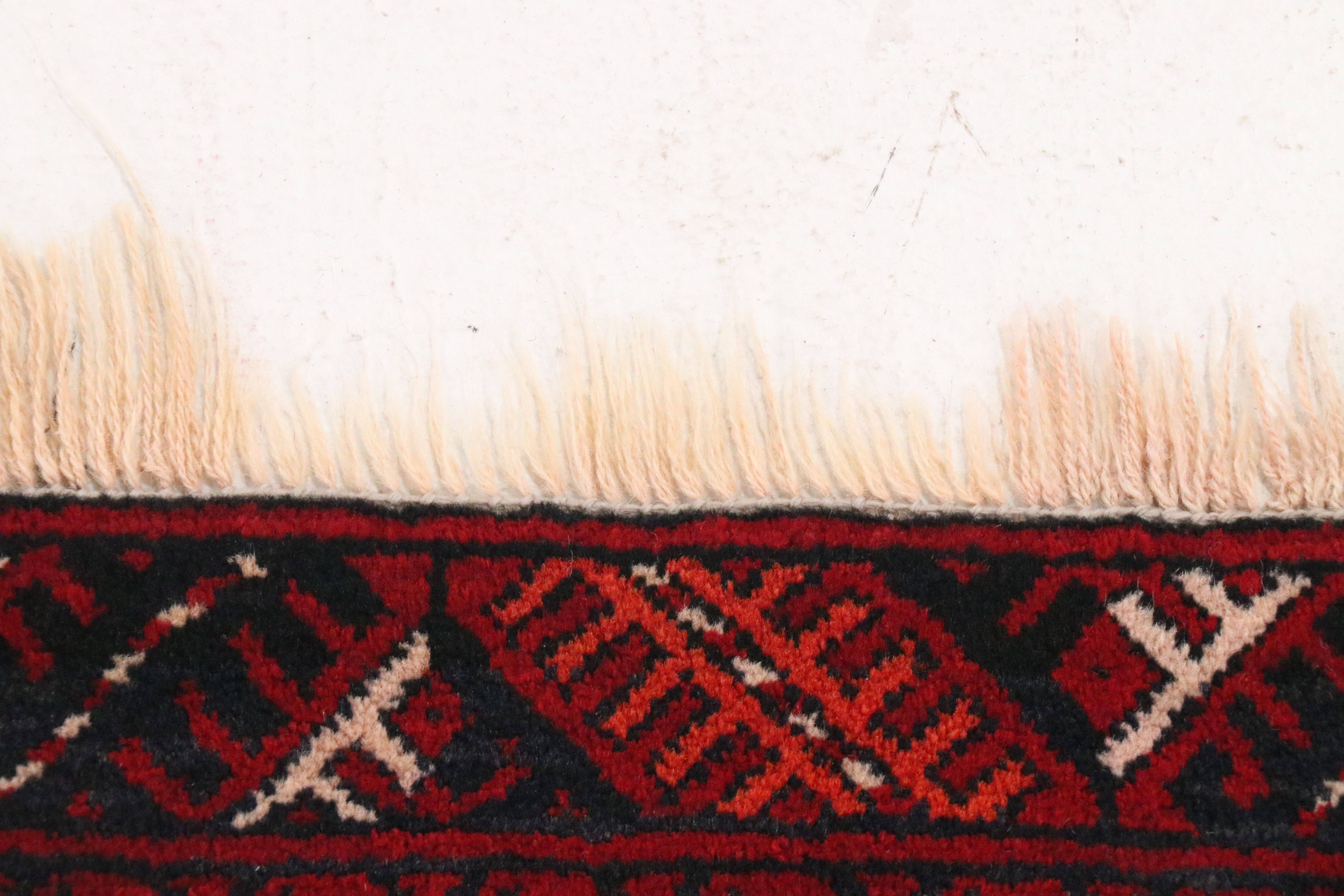 3'8 x 6'10 Hand-Knotted Afghan Baluch Area Rug