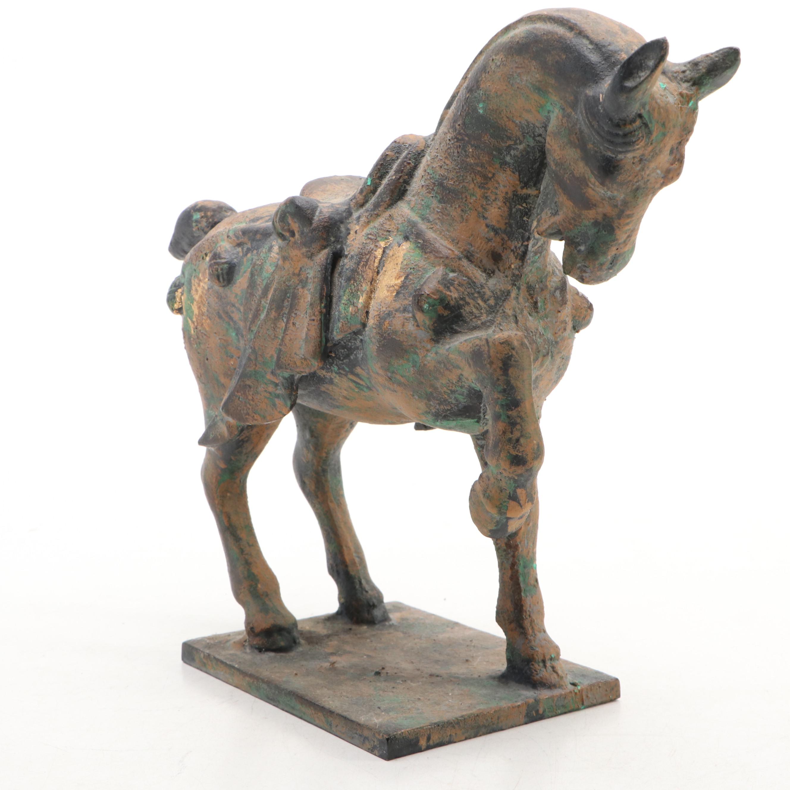 Chinese Tang Dynasty Style Iron Horse