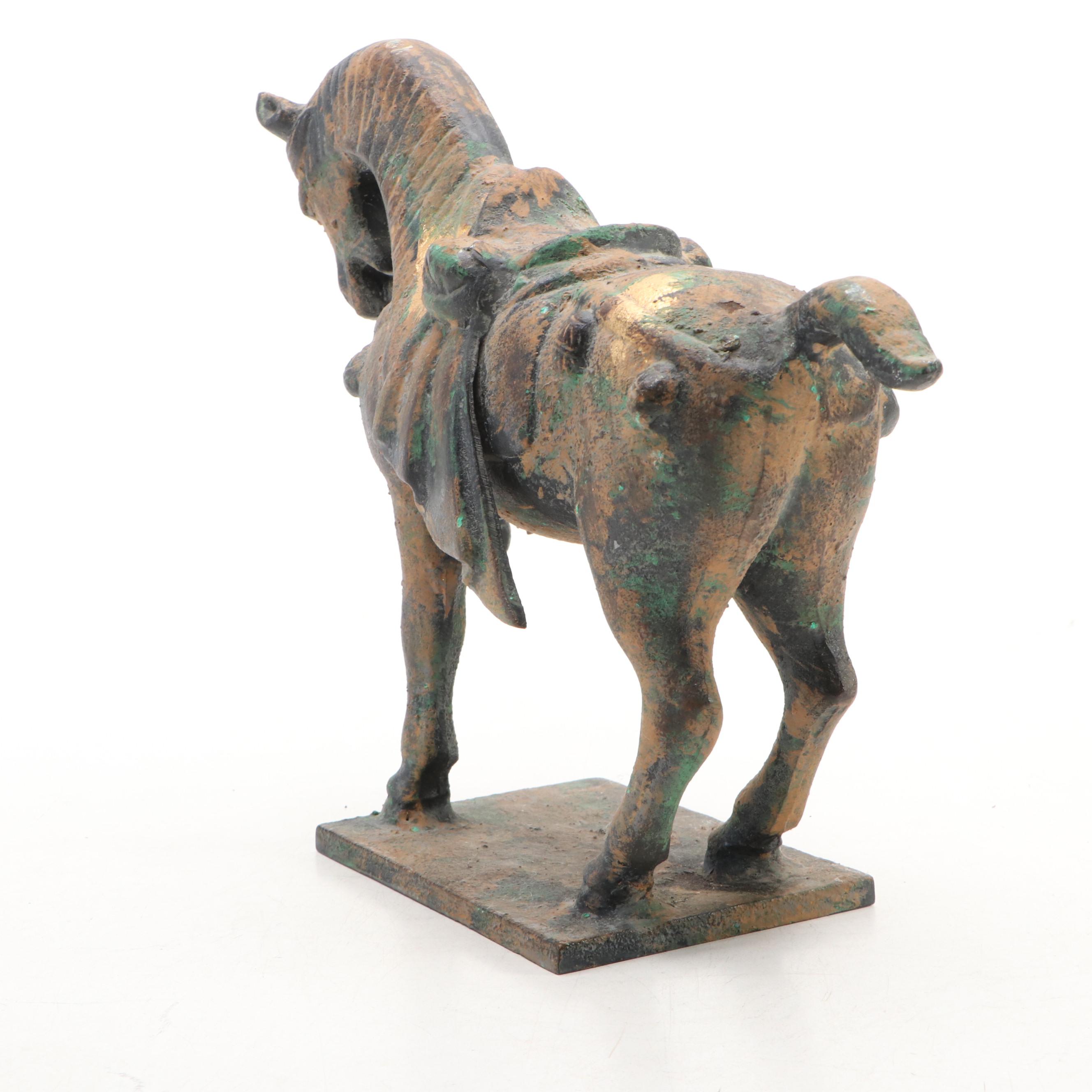 Chinese Tang Dynasty Style Iron Horse