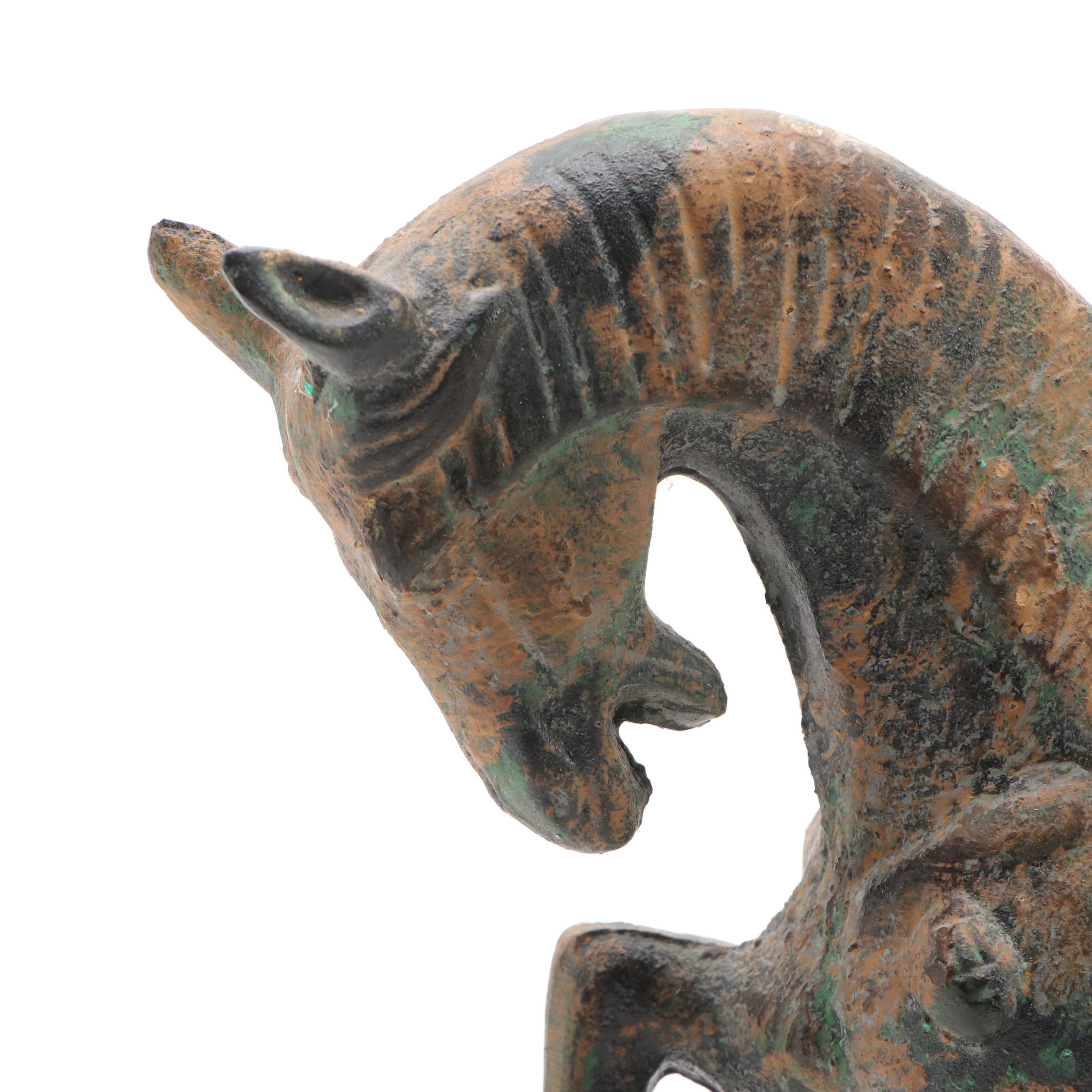 Chinese Tang Dynasty Style Iron Horse