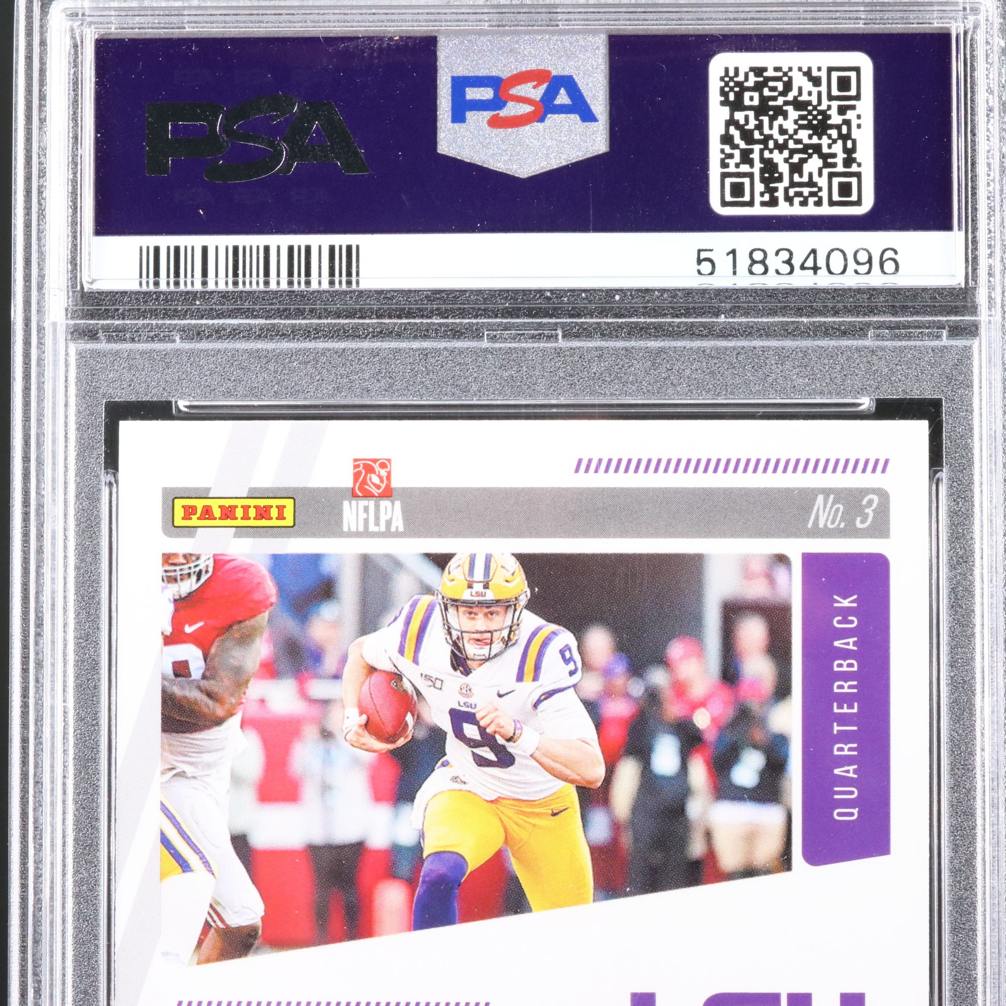 2020 Chronicles Draft Picks Joe Burrow Prestige Rookie Card Graded PSA 10