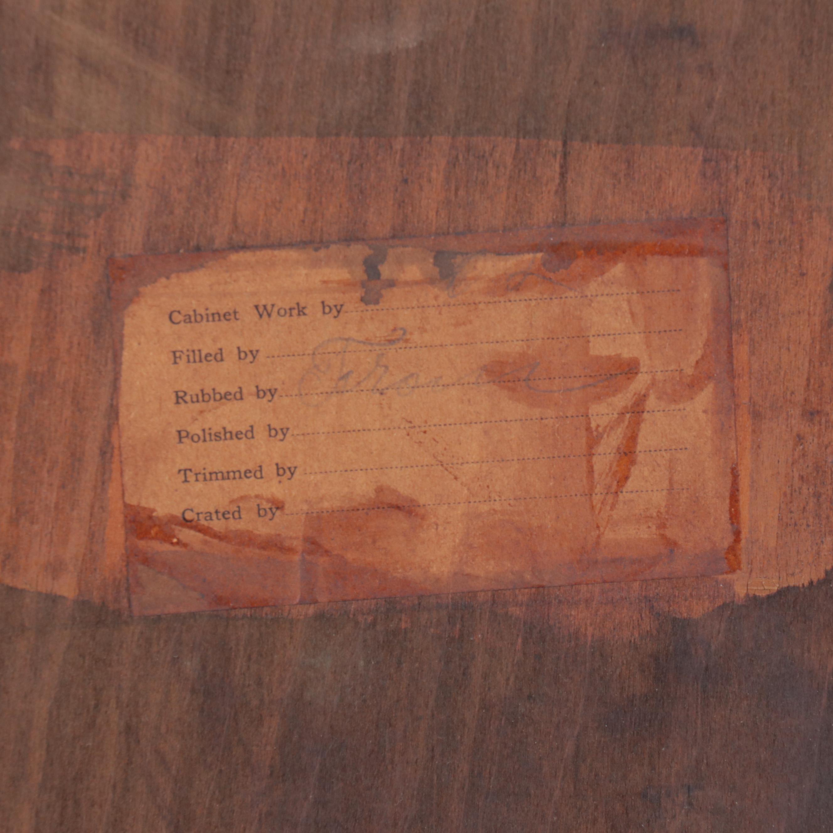 Royal Mantel & Furniture Co. Edwardian Style Mahogany China Cabinet