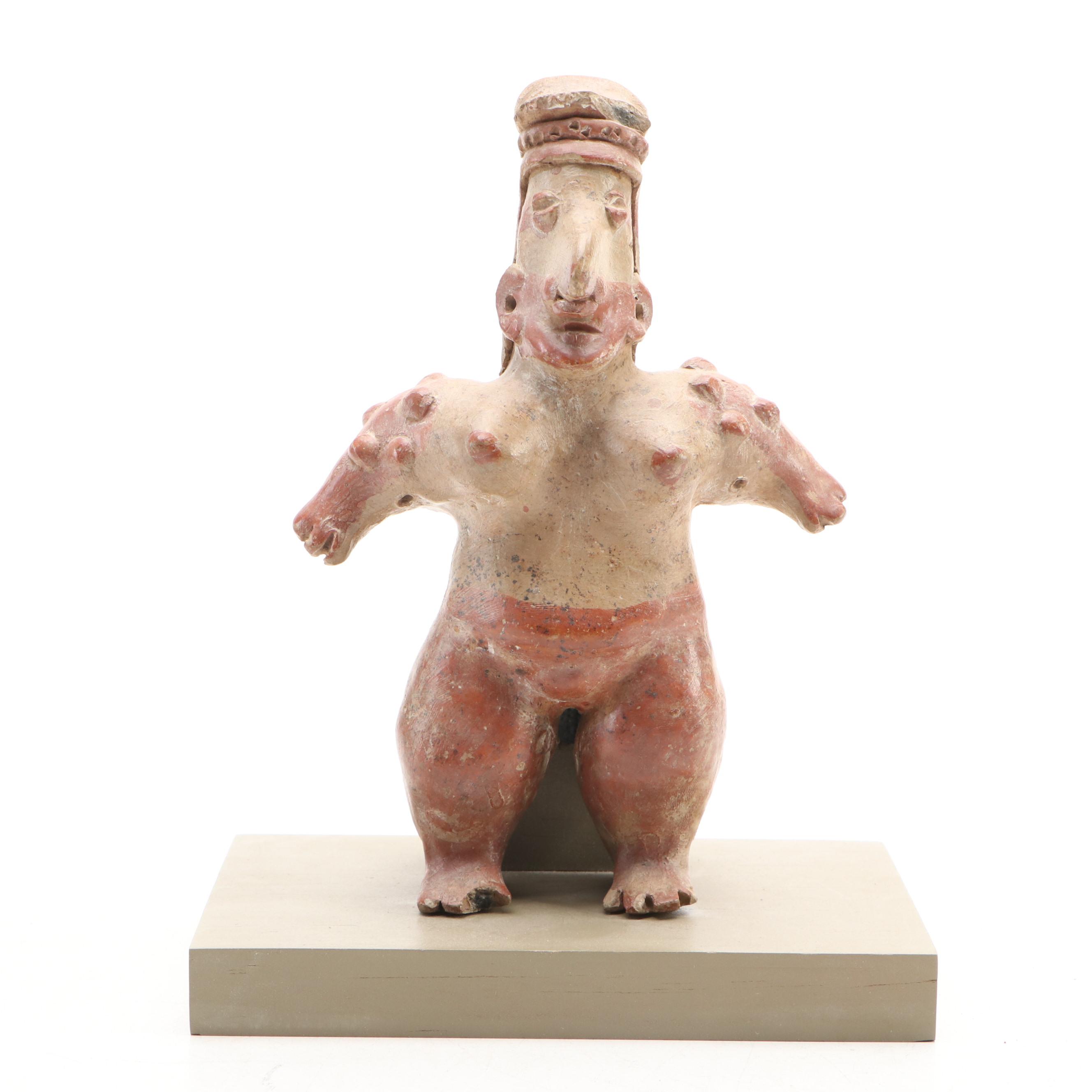 Pre-Columbian Style Pottery Female Fertility Figure