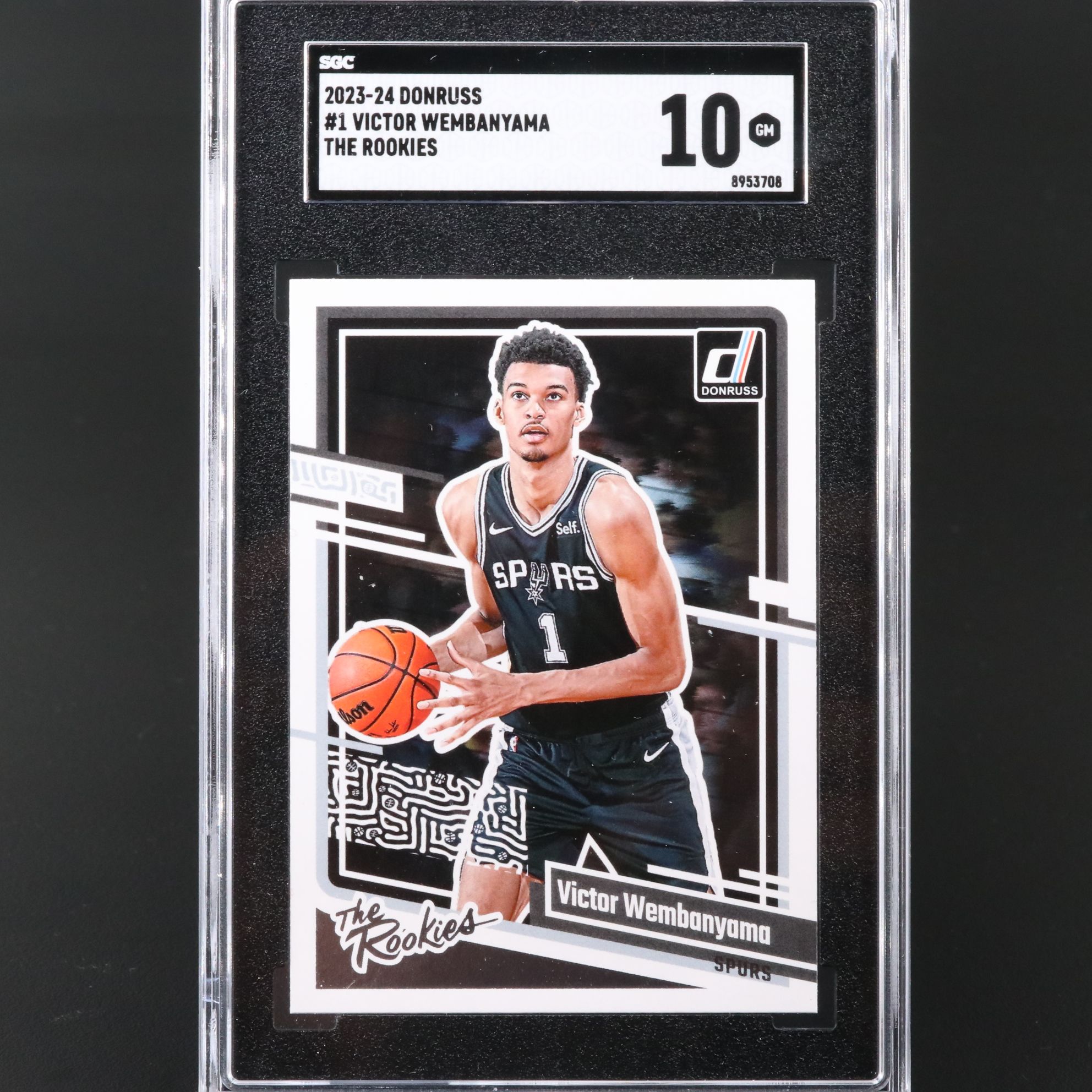 2023-24 Donruss Victor Webanyama The Rookies Basketball Card Graded SGC 10