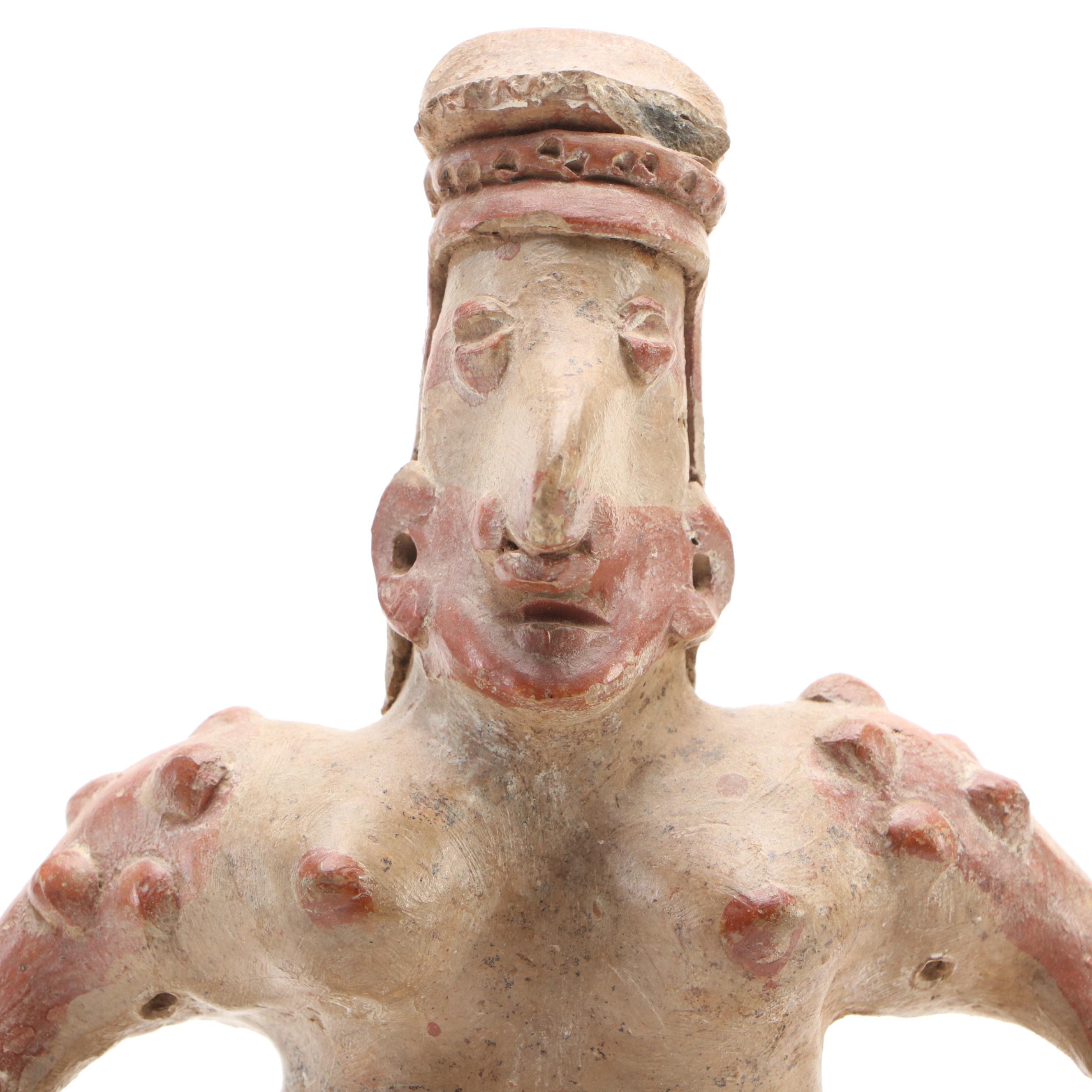 Pre-Columbian Style Pottery Female Fertility Figure