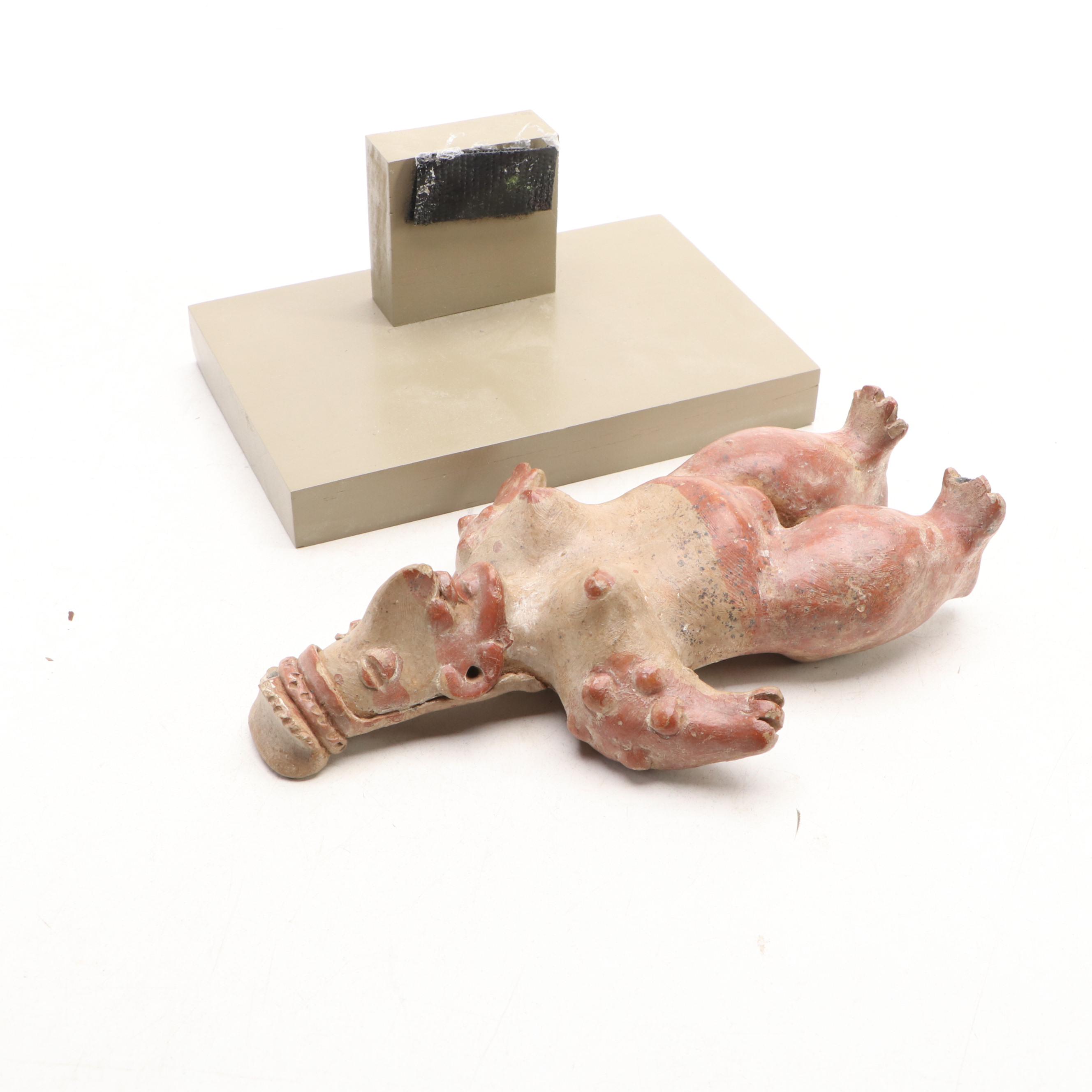 Pre-Columbian Style Pottery Female Fertility Figure