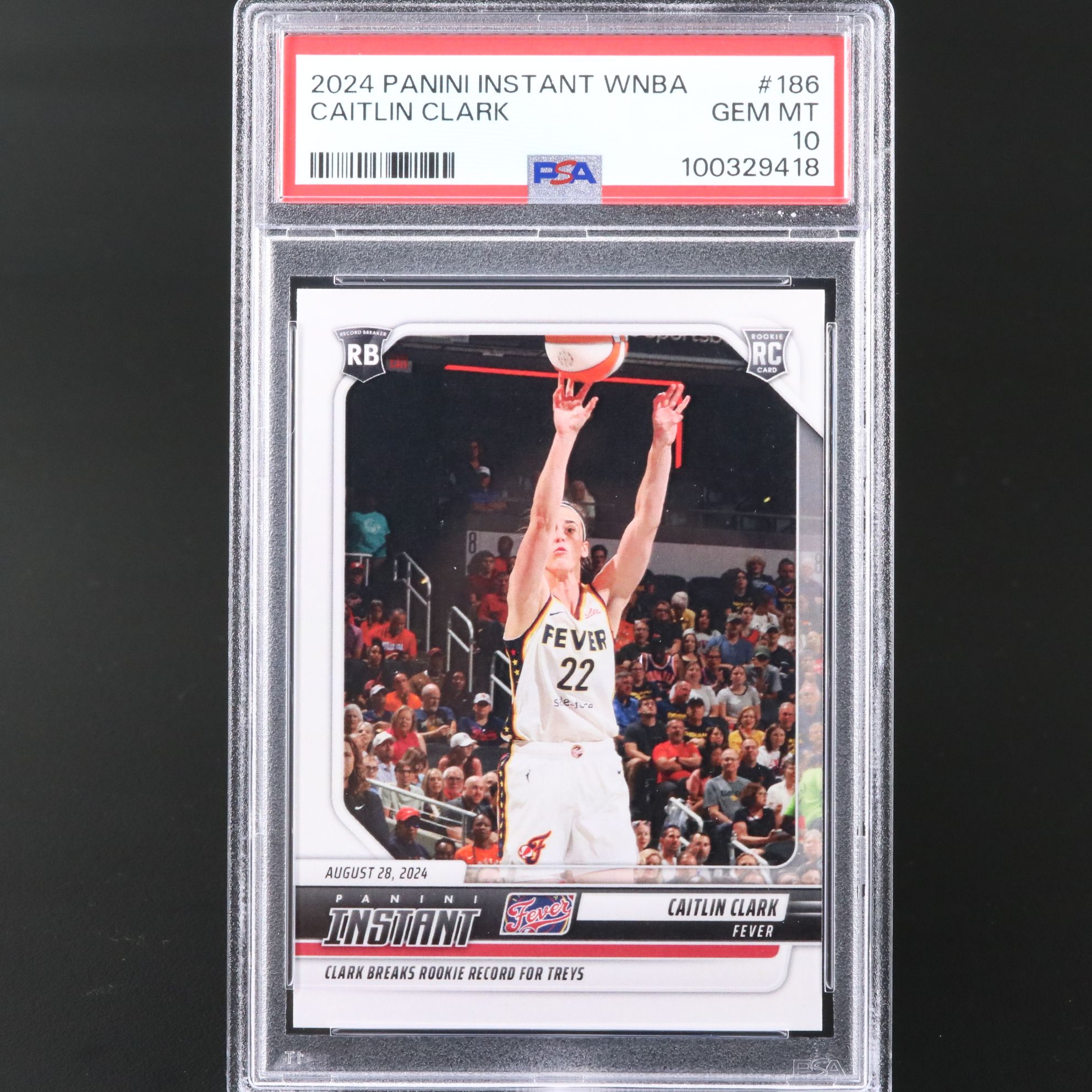 2024 Panini Instant Caitlin Clark Rookie Basketball Card Graded PSA 10