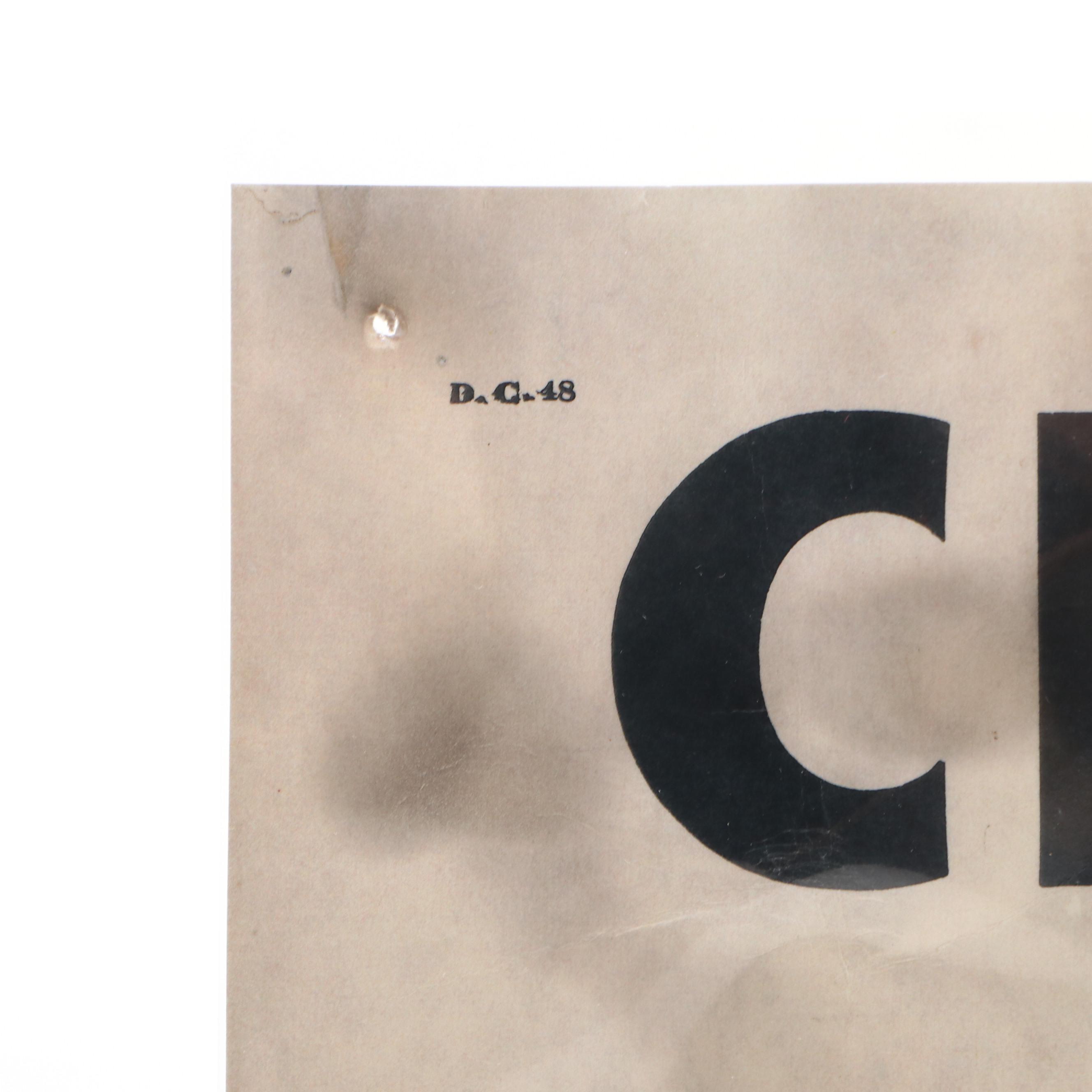 "Closed for Violation of National Prohibition Act" Paper Sign