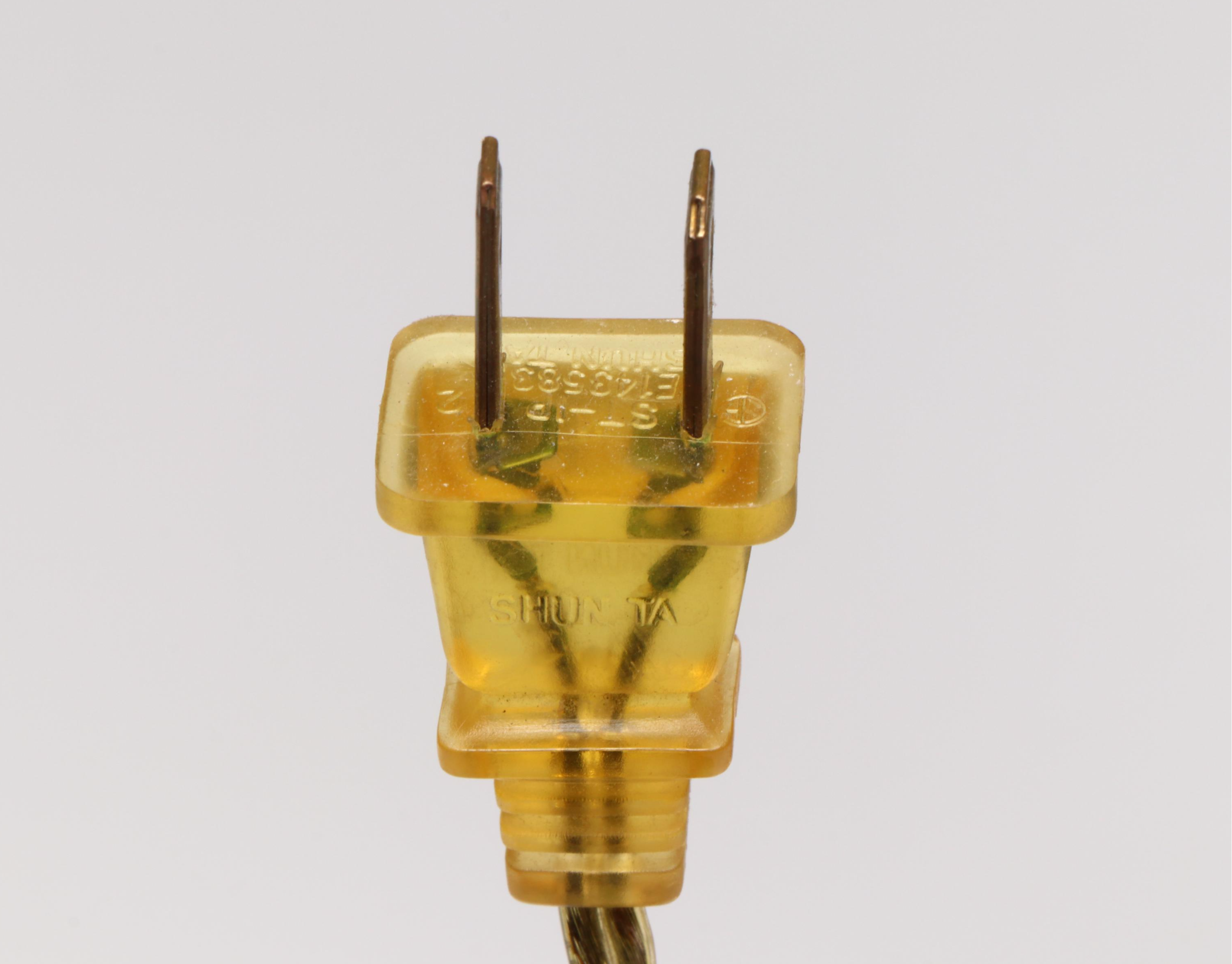 Brass Torchiere Table Lamp with Pair of Etched and Satin Glass  Ruffled Shades