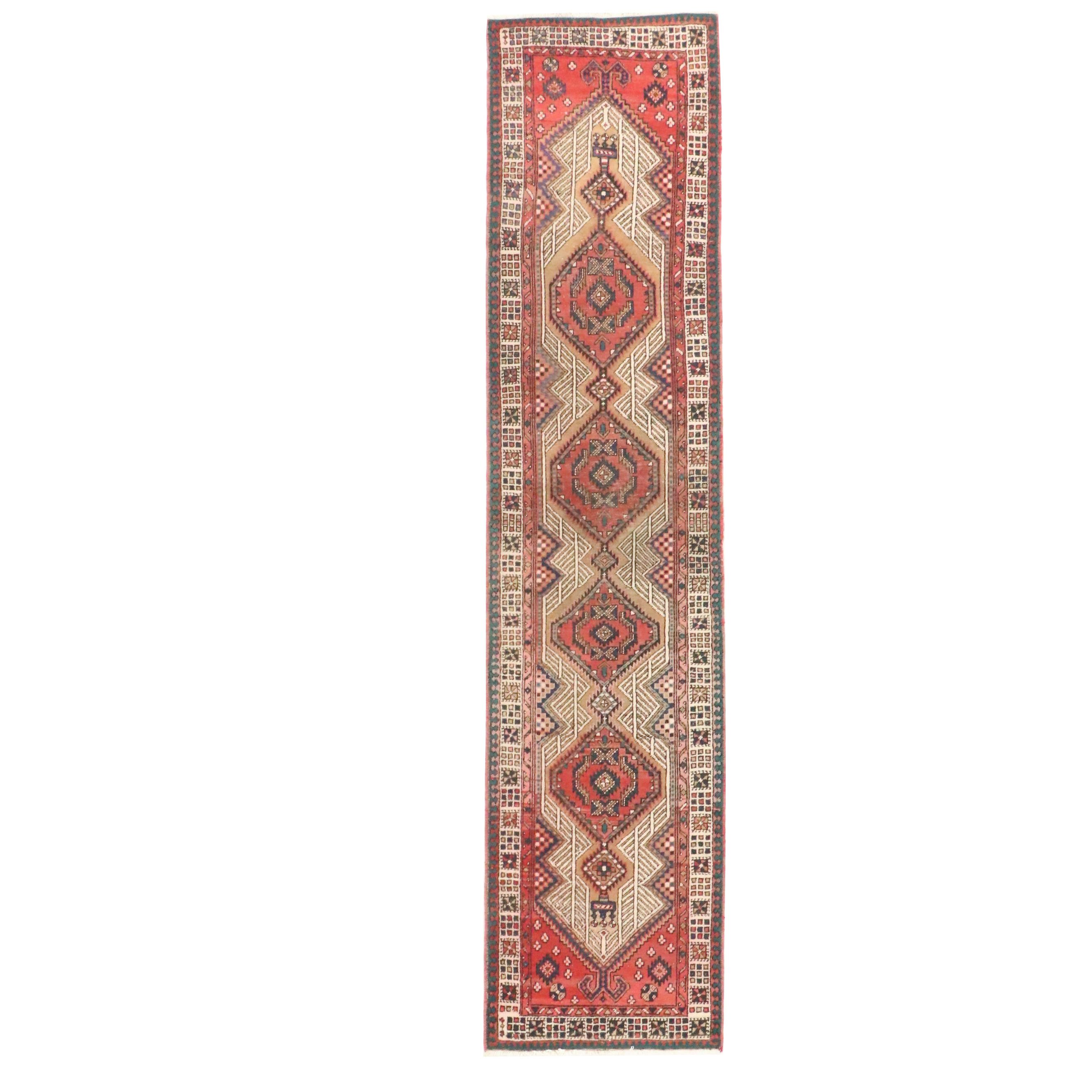 2'11 x 12'10 Hand-Knotted Persian Sarab Long Rug