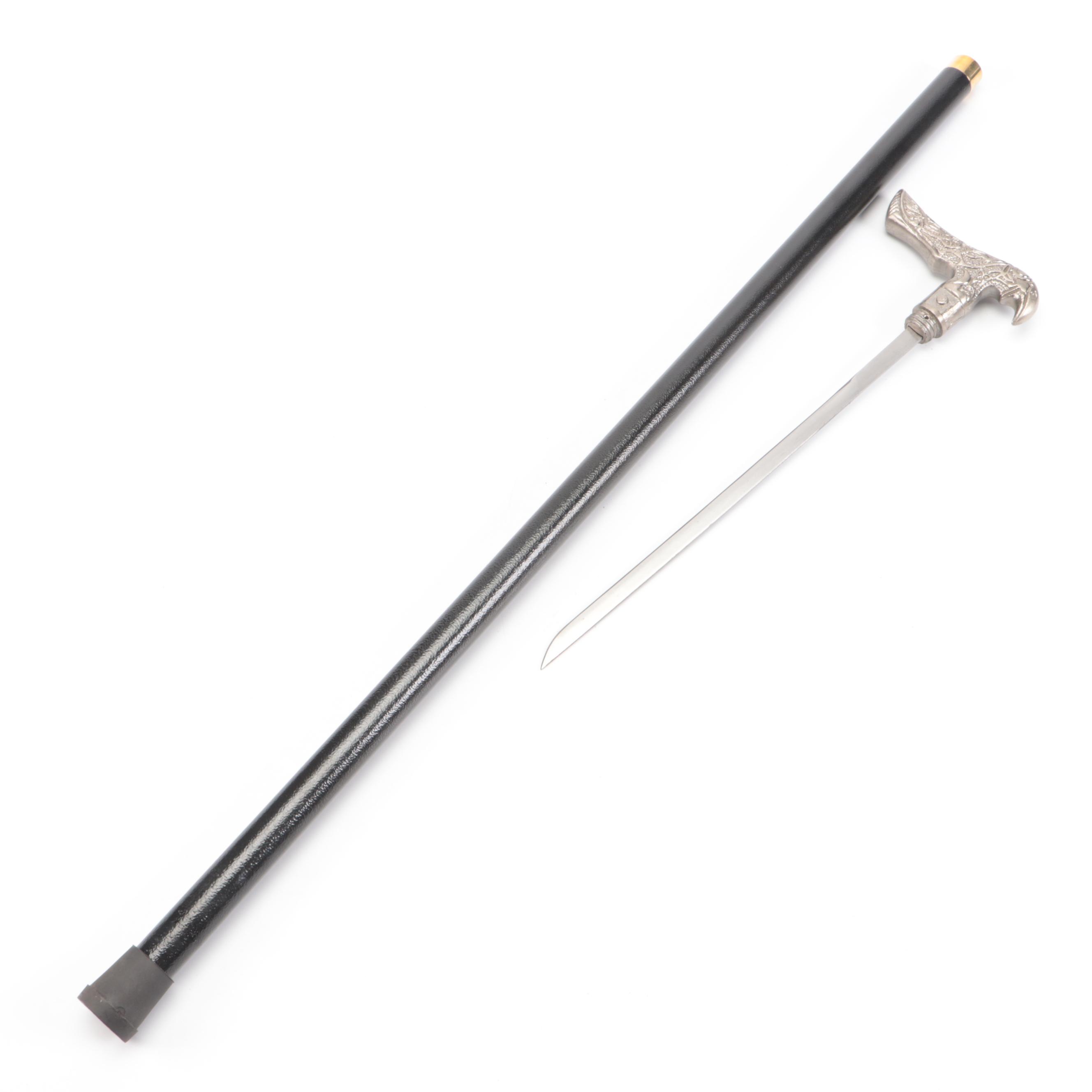 Embossed Handled Sword Cane