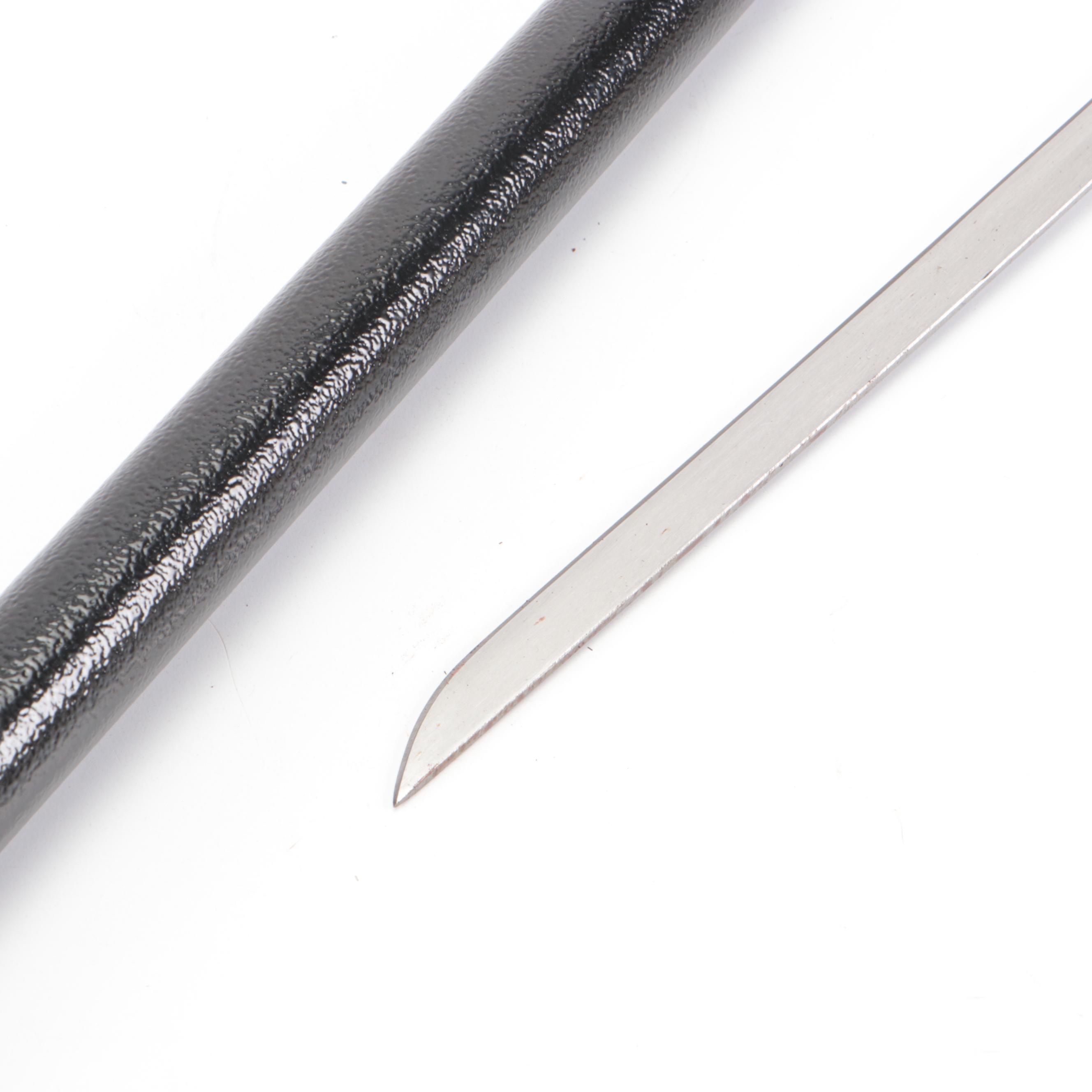 Embossed Handled Sword Cane