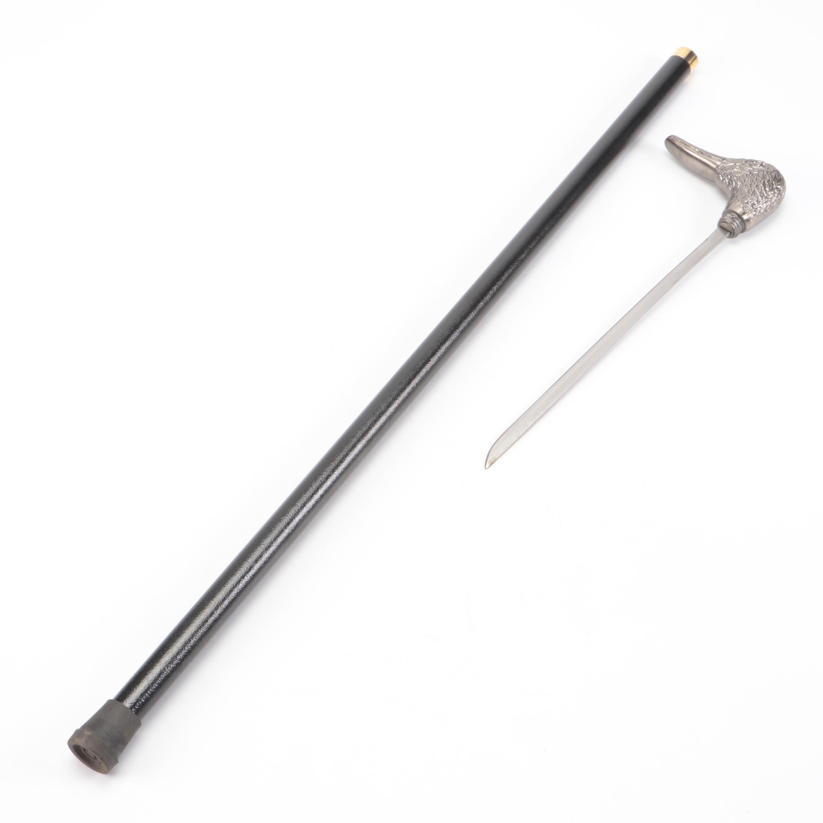 Duck Head Handled Sword Cane