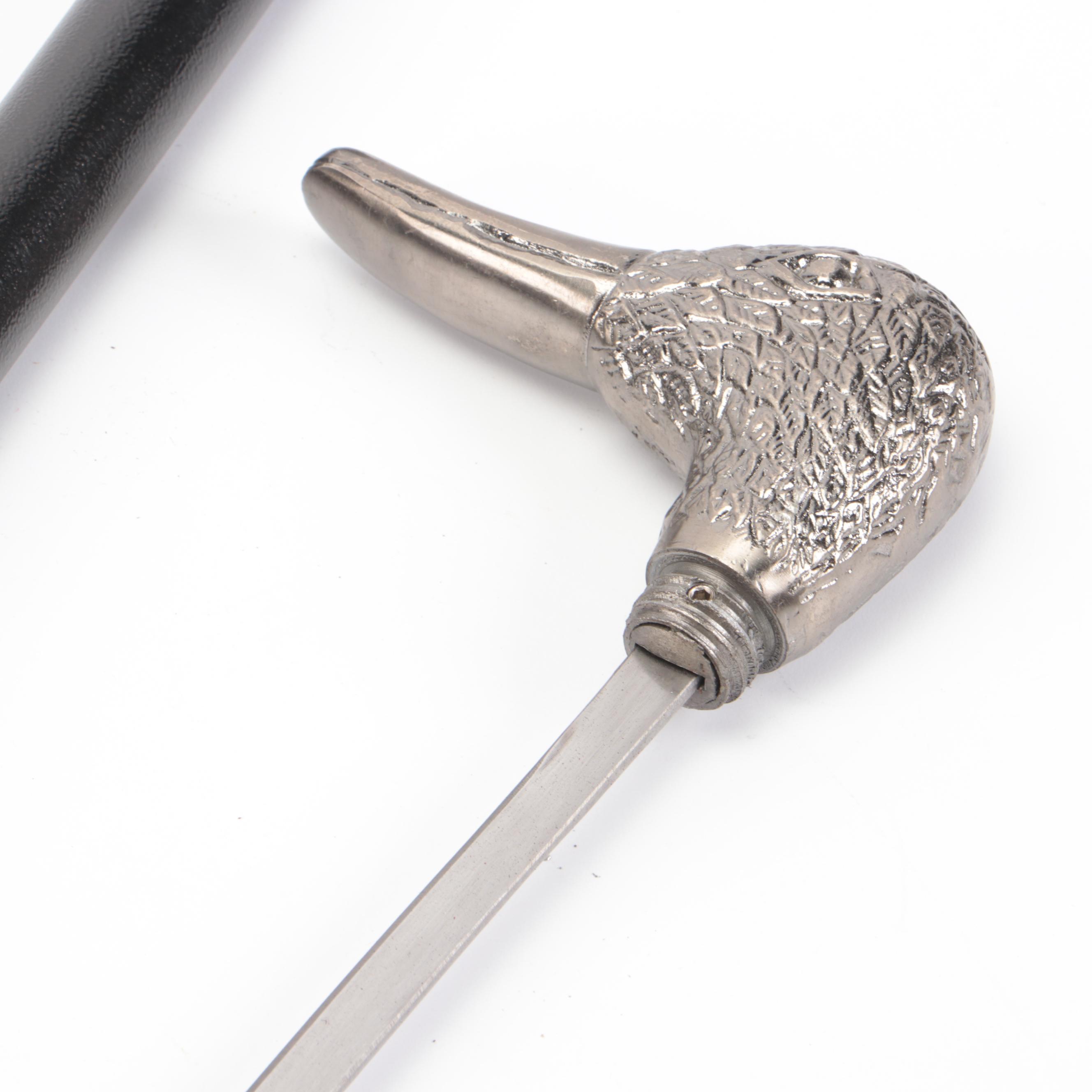 Duck Head Handled Sword Cane