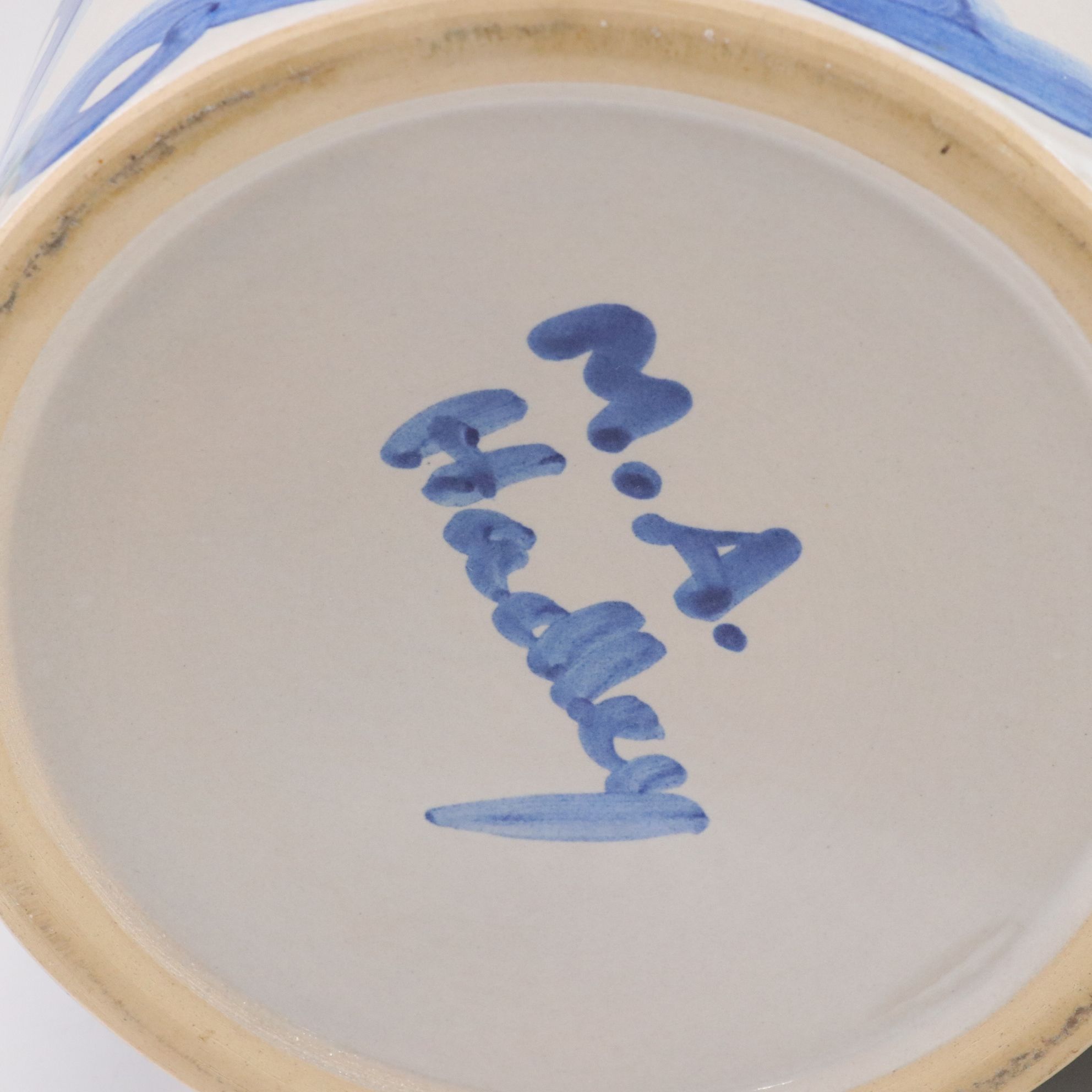 M.A. Hadley Pottery Canister Set with Sugar, Flour, Coffee, and Goodies