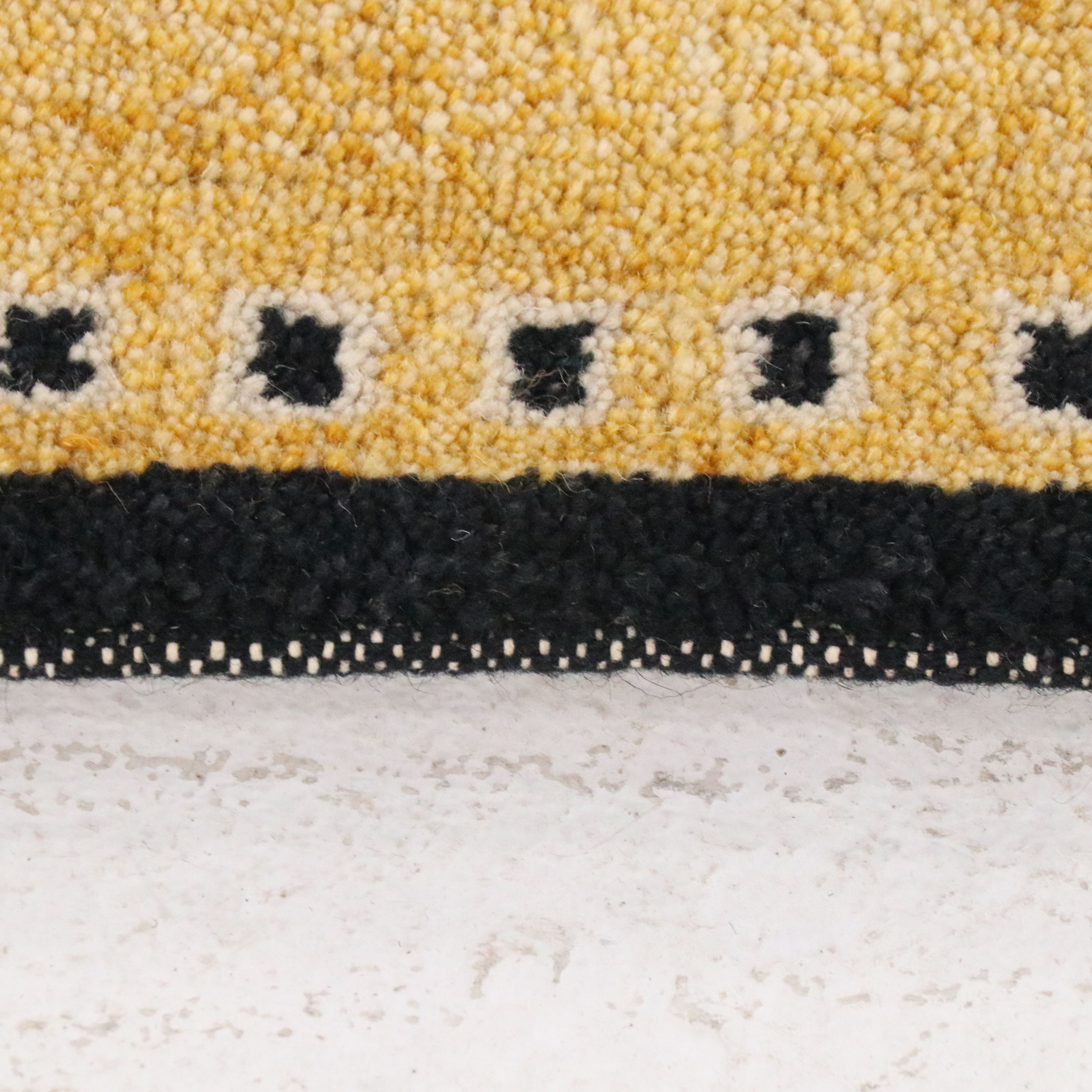 4'1 x 5'11 Hand-Knotted Turkish Contemporary Geometric Area Rug