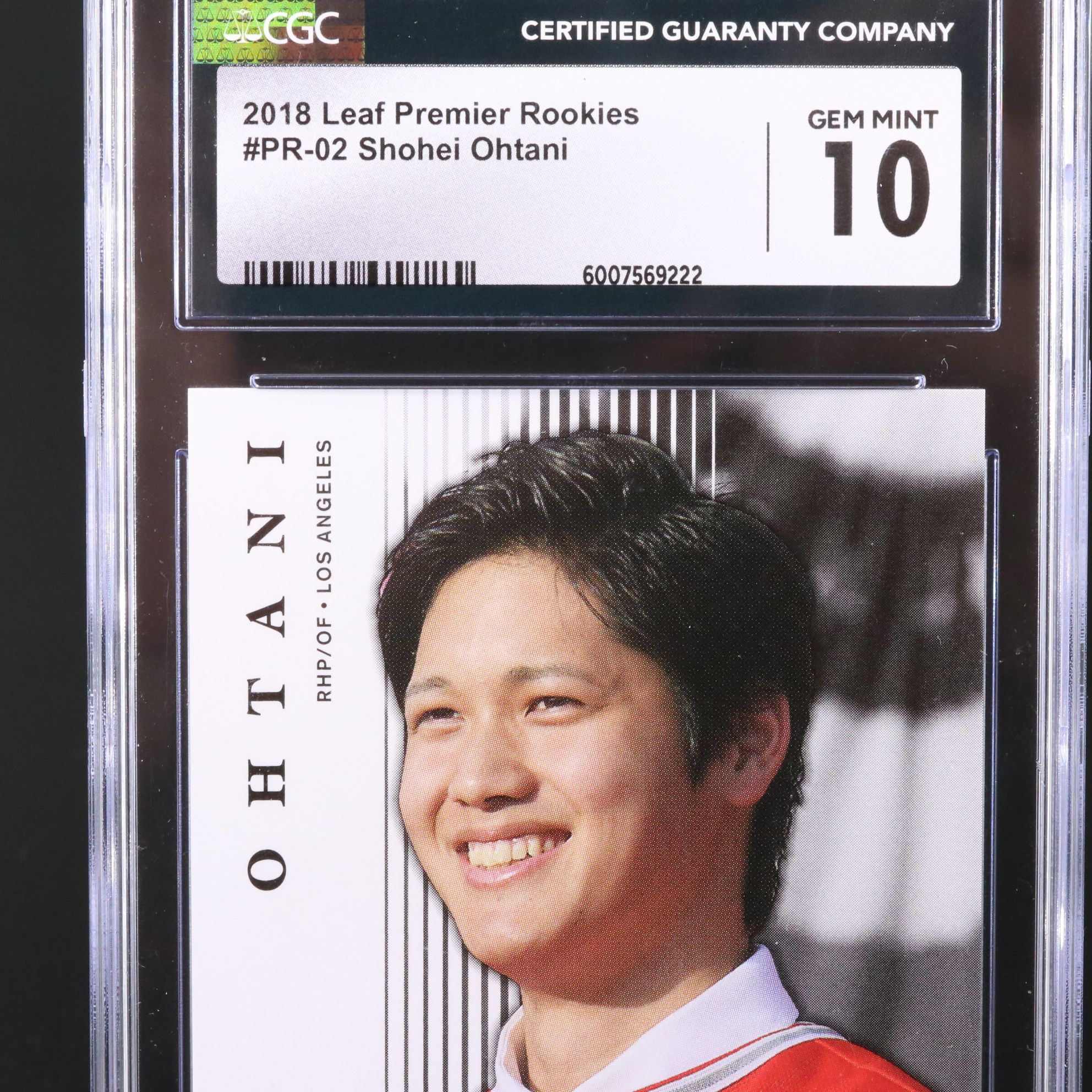 2018 Leaf Shohei Ohtani Premier Rookies Baseball Card Graded CGC 10