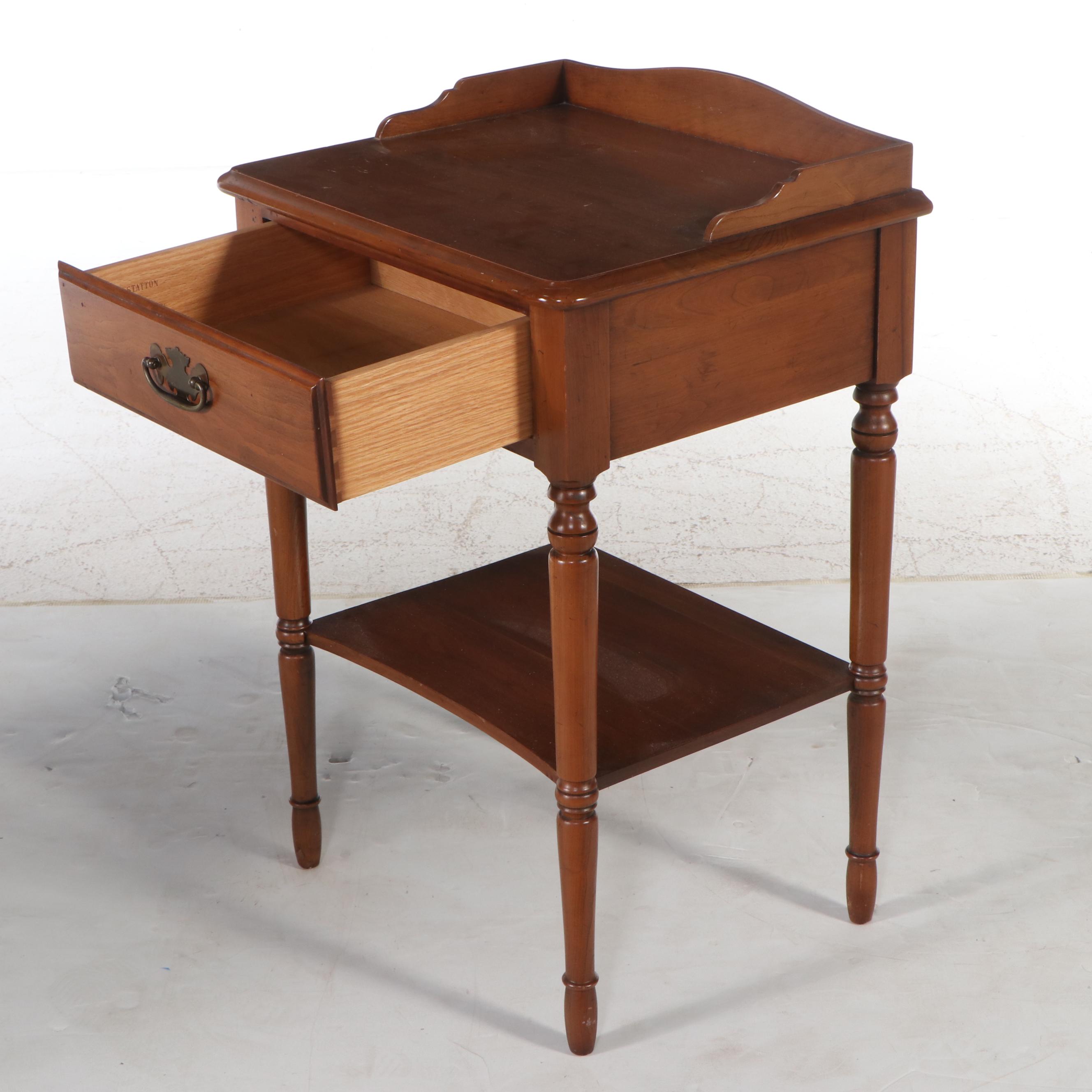 Pair of Statton Walnut Side Tables