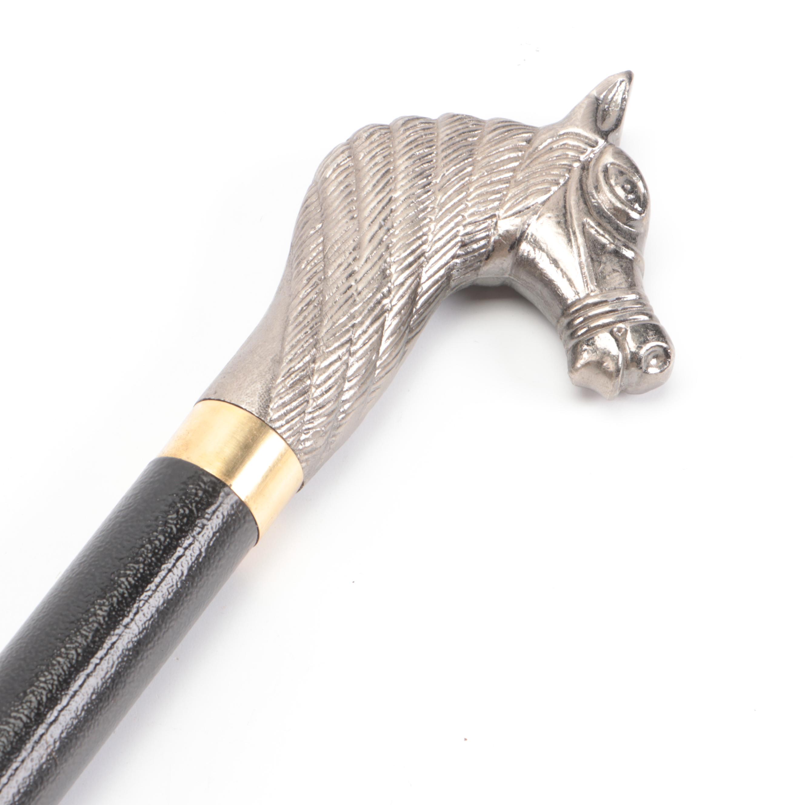 Bridled Horse Head Sword Cane