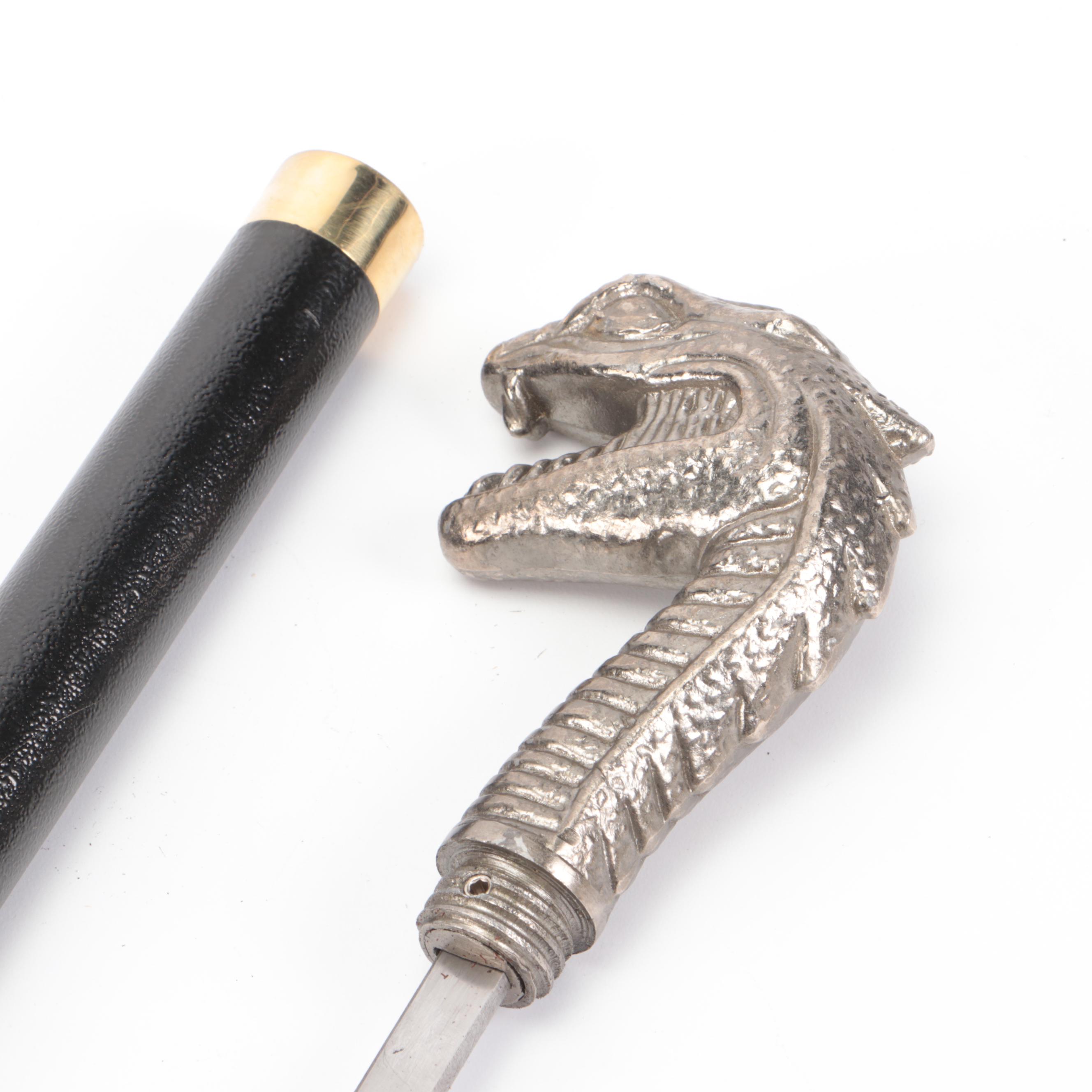 Serpent Handled Sword Cane