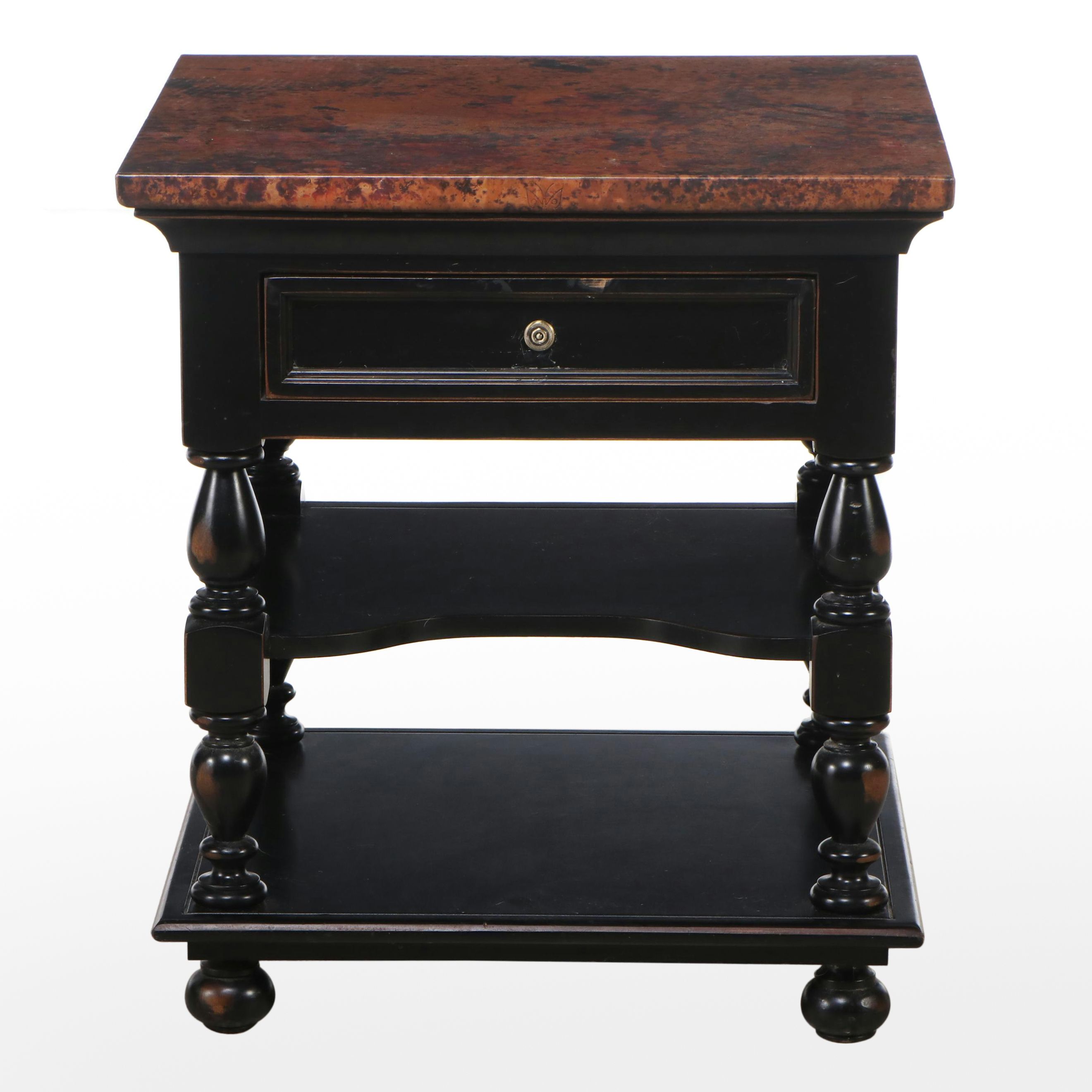 Cobrizo Hammered Copper Side Table by Arhaus Furniture