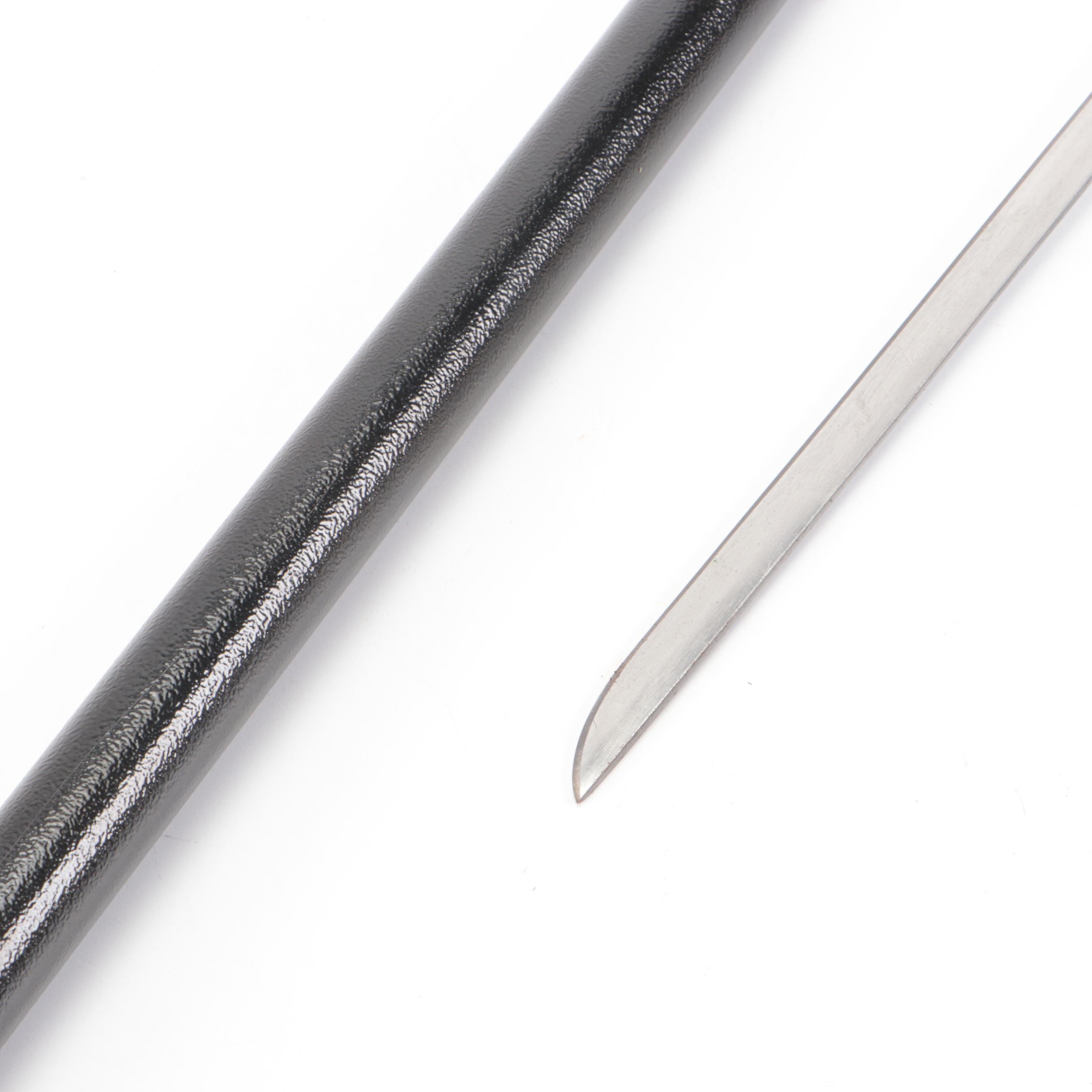 Snarling Wolf Head Handled Sword Cane