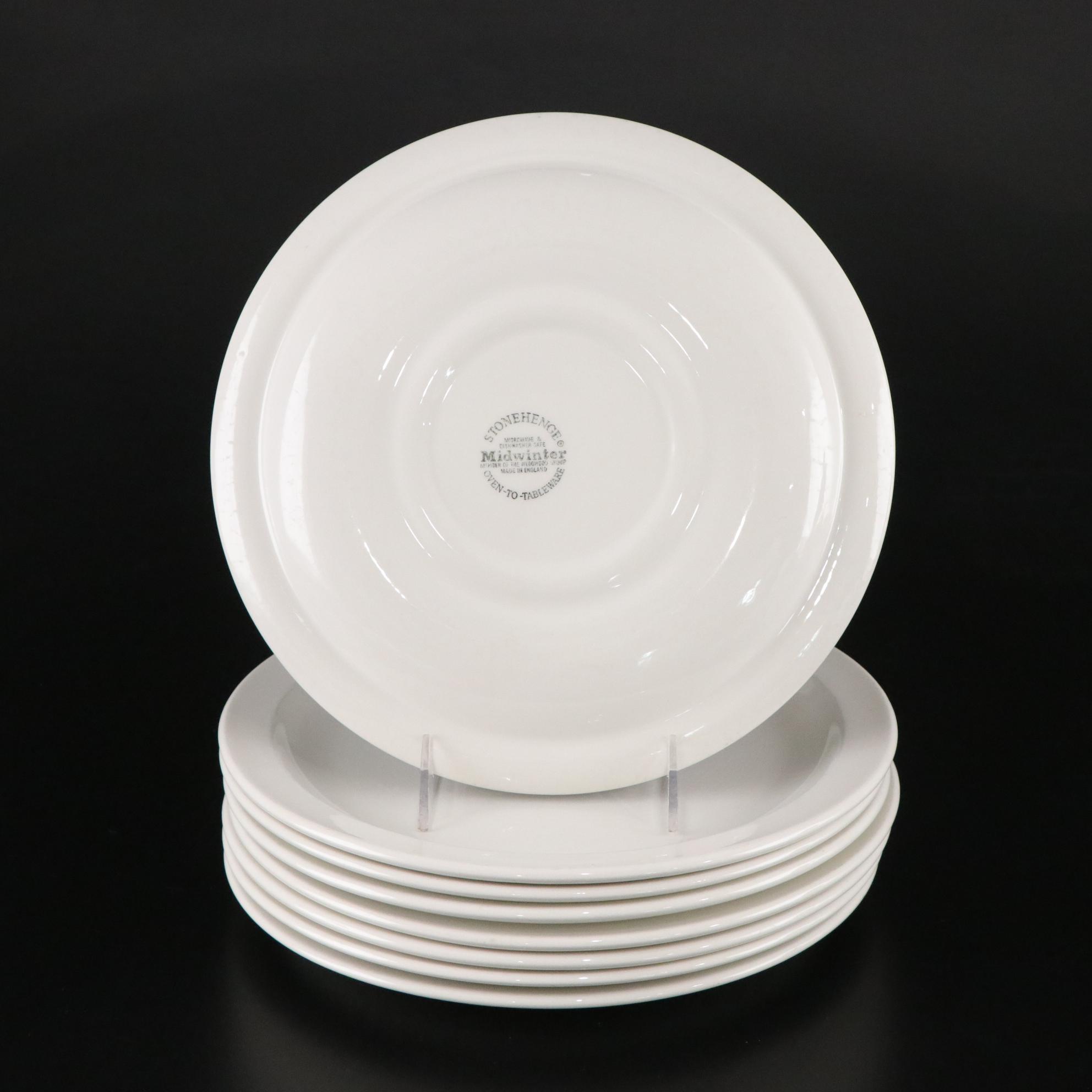 English Midwinter "Stonehenge White" Dinnerware Set, 1973 - 1991