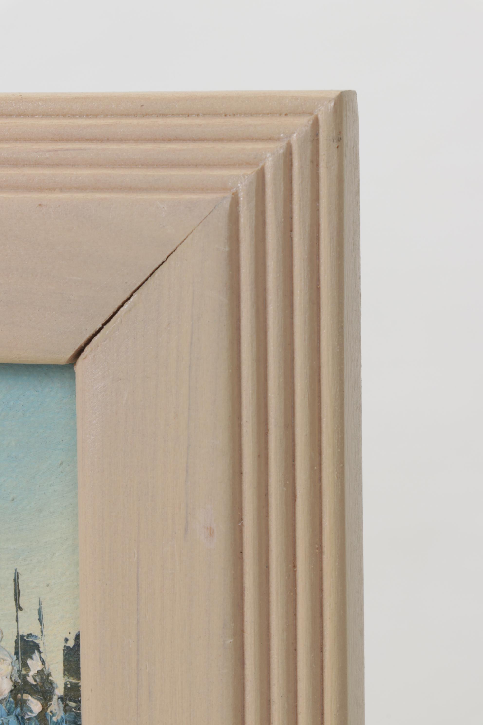 P. Herbst Oil Painting of a Street Scene in Paris