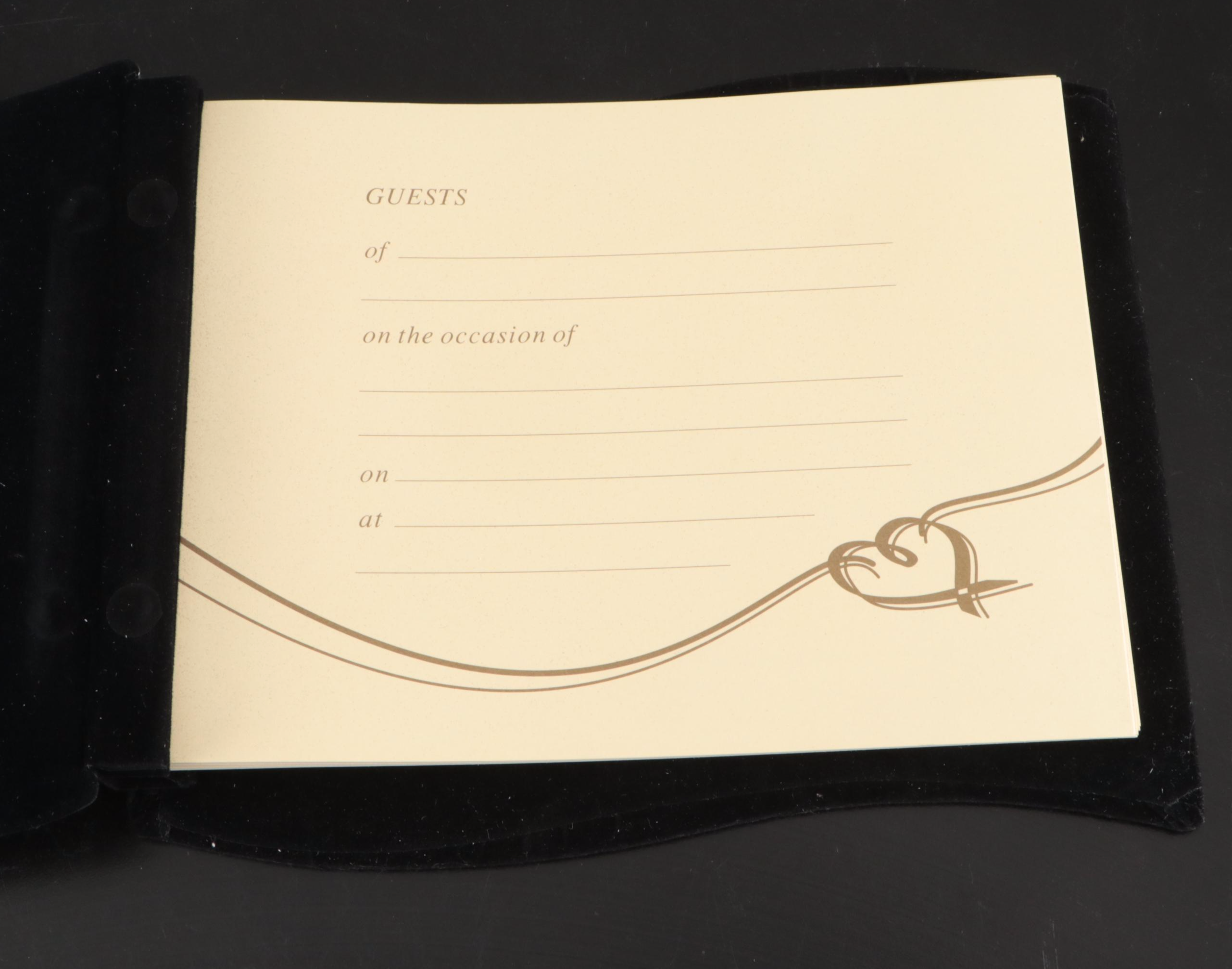 Lenox Wedding Guest Book and Pen with Vanity Box and Certificate Holder