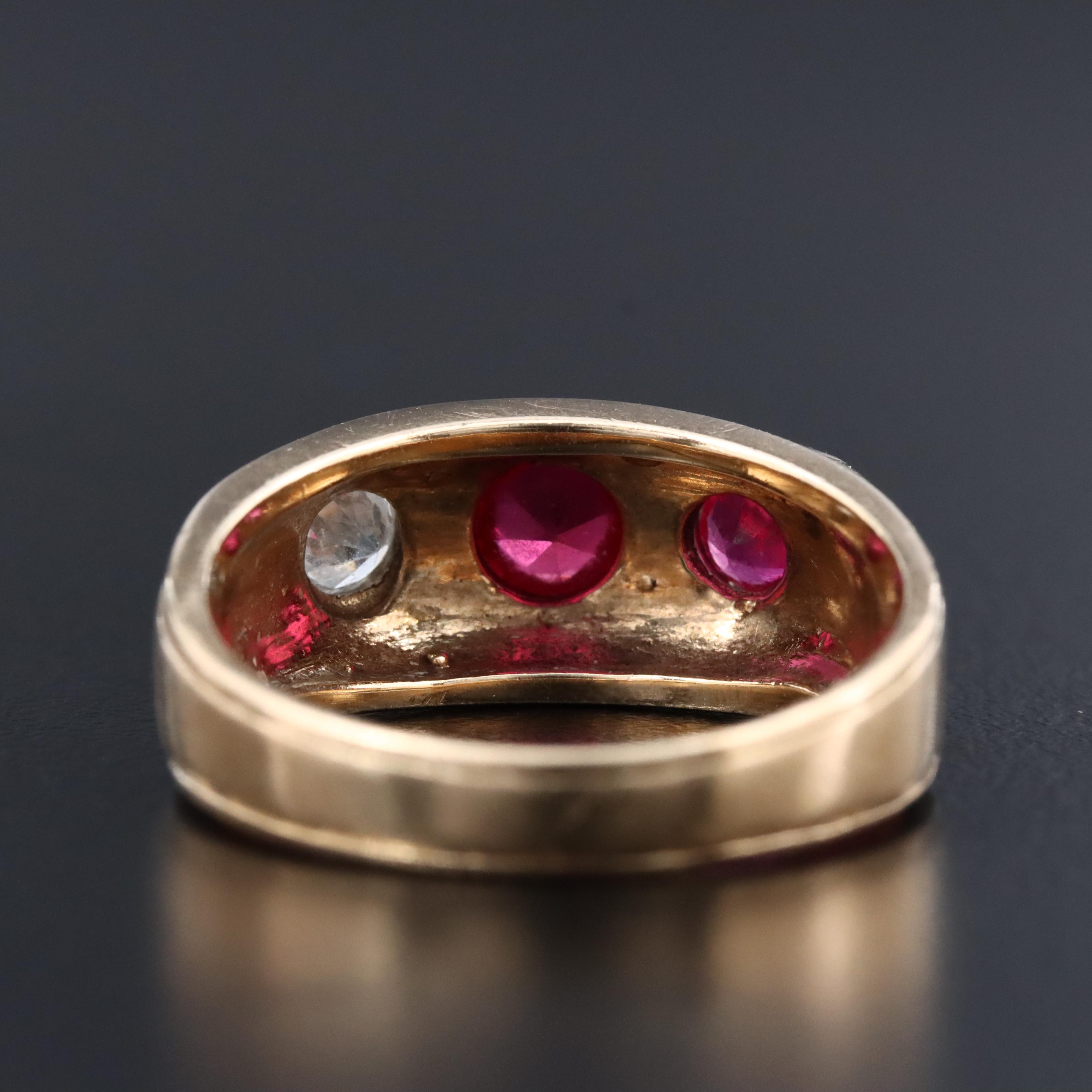 10K Ruby and CZ Ring