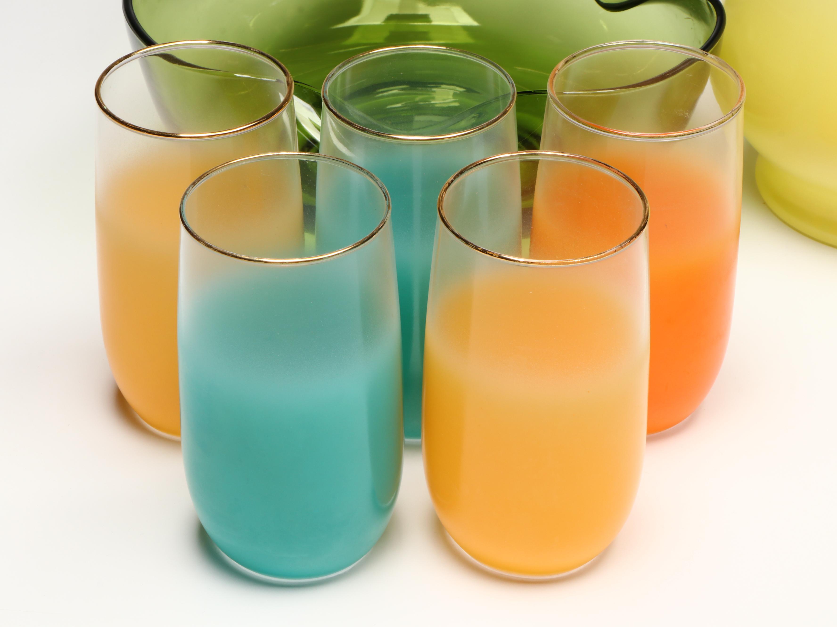 Anchor Hocking Glass Chip and Dip Set, Libbey Tumblers, and More Glass Tableware