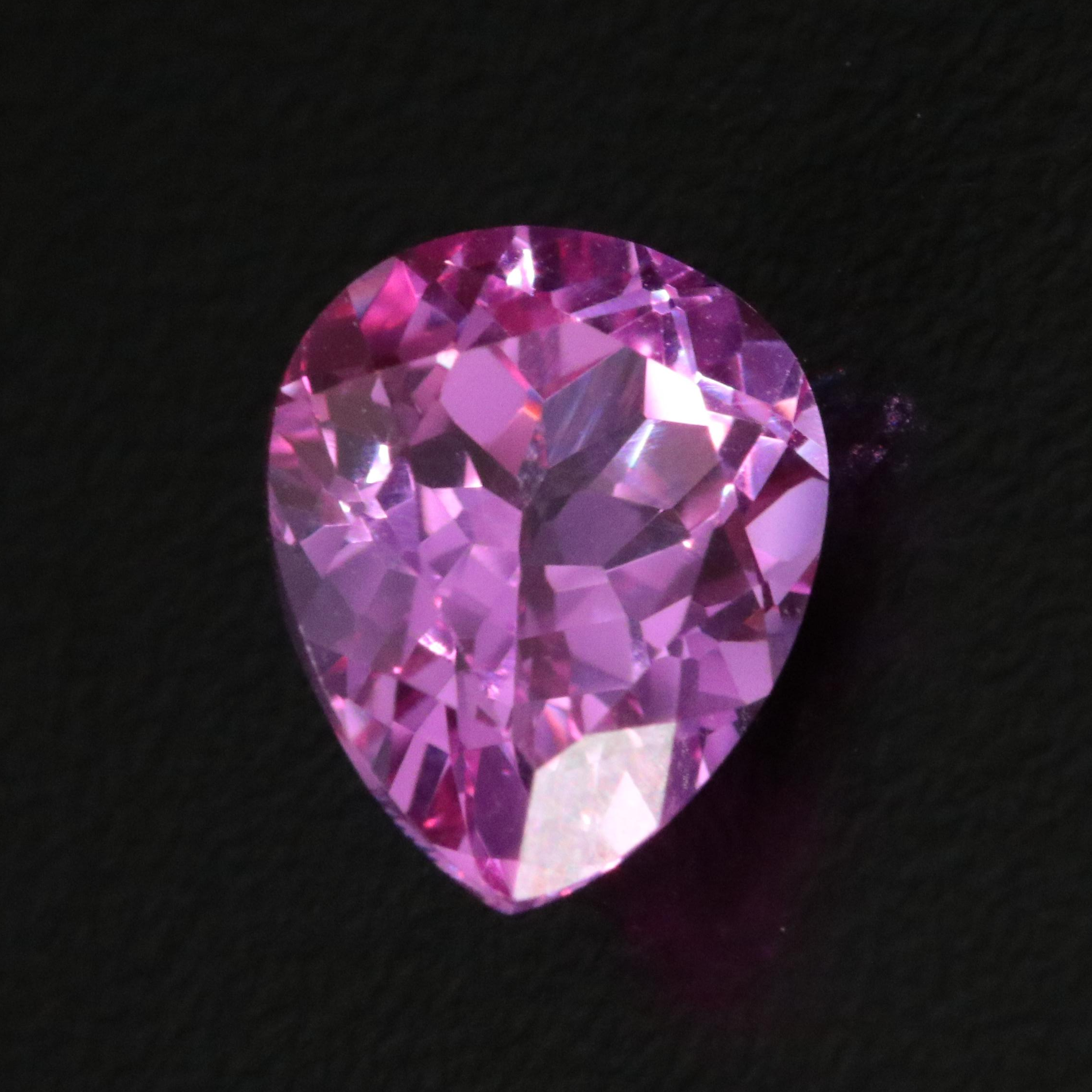 Loose 4.83 CT Lab Grown Pink Sapphire