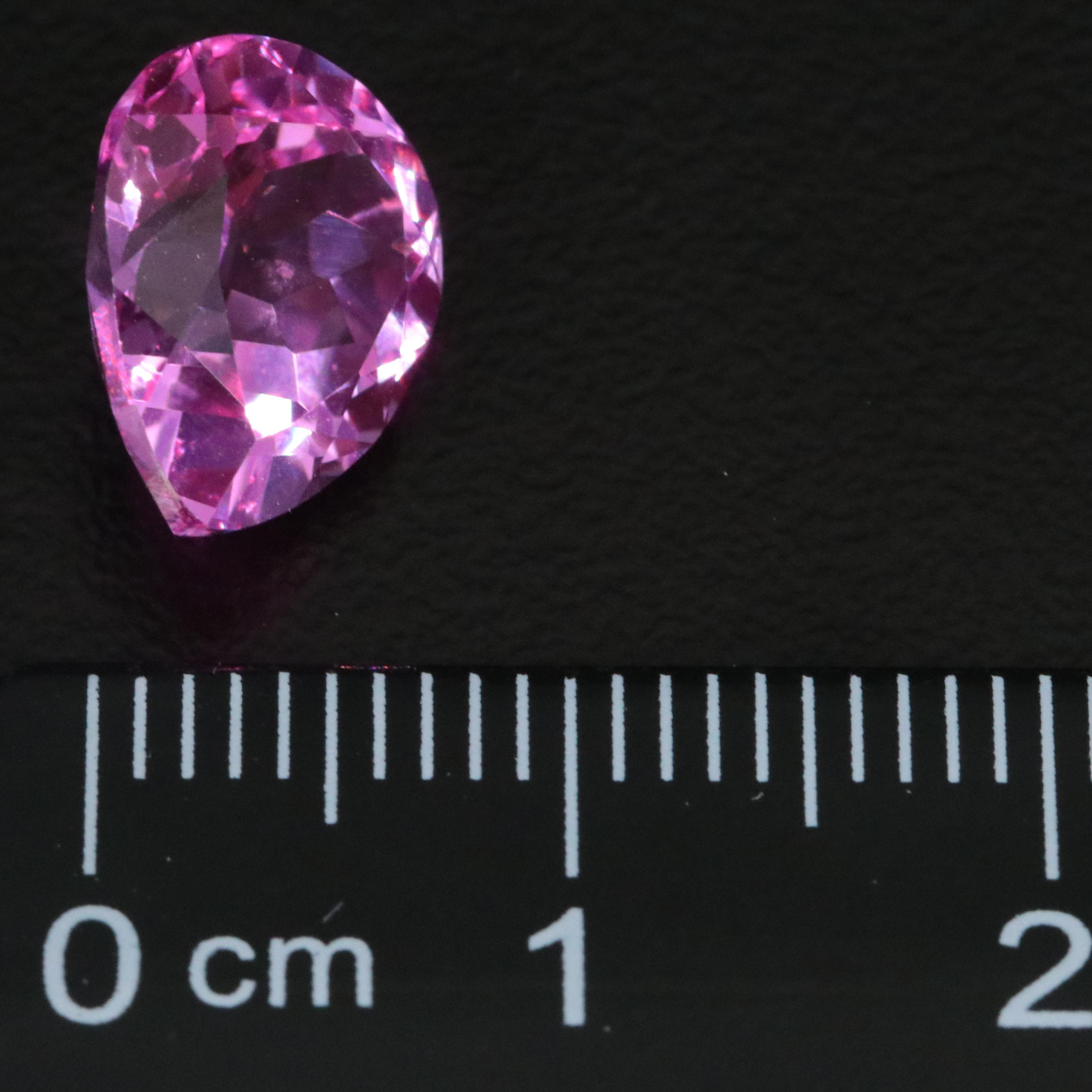 Loose 4.83 CT Lab Grown Pink Sapphire
