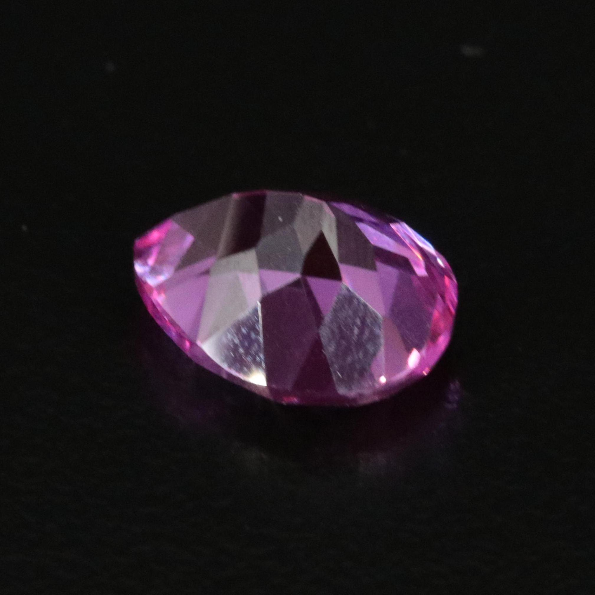 Loose 4.83 CT Lab Grown Pink Sapphire