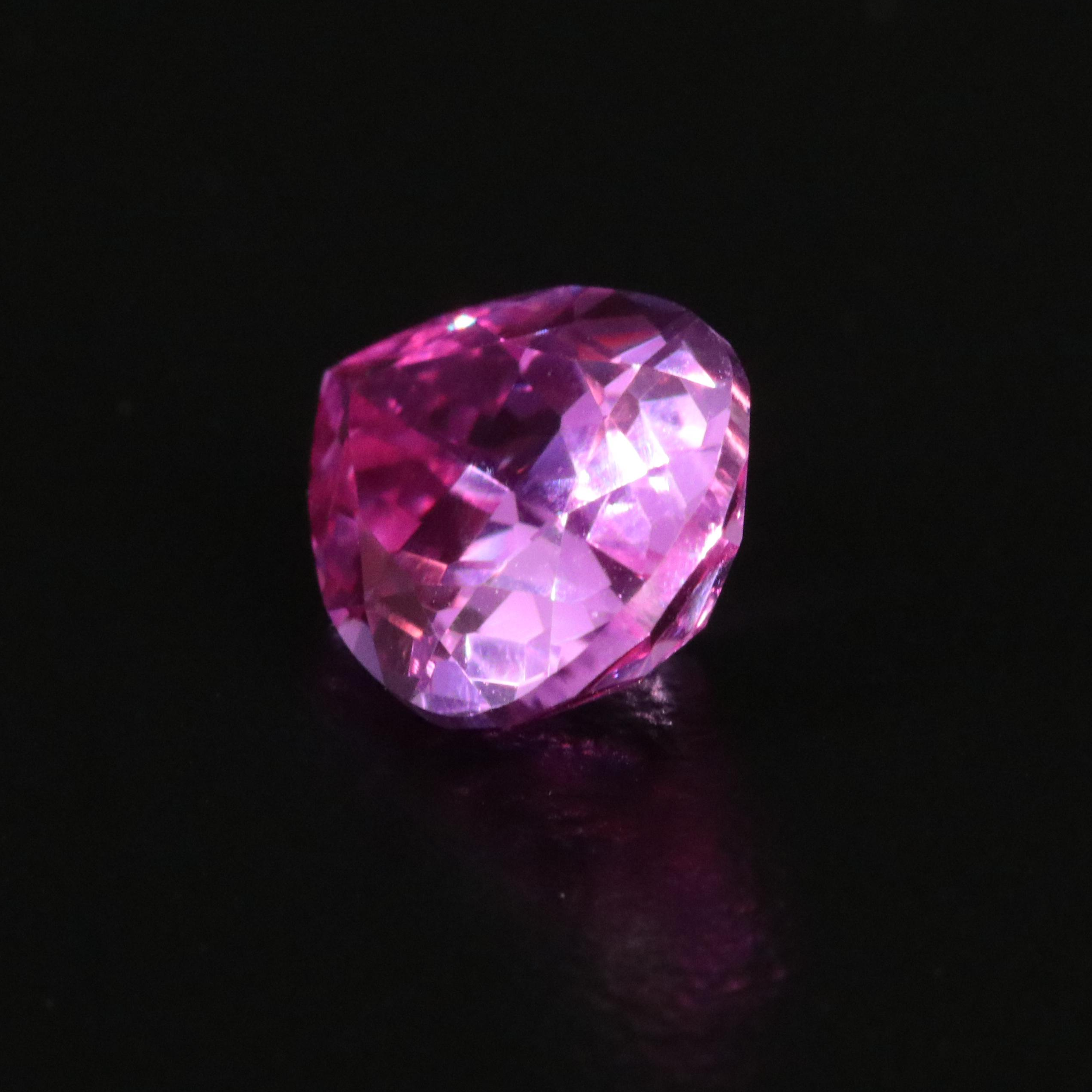 Loose 4.83 CT Lab Grown Pink Sapphire