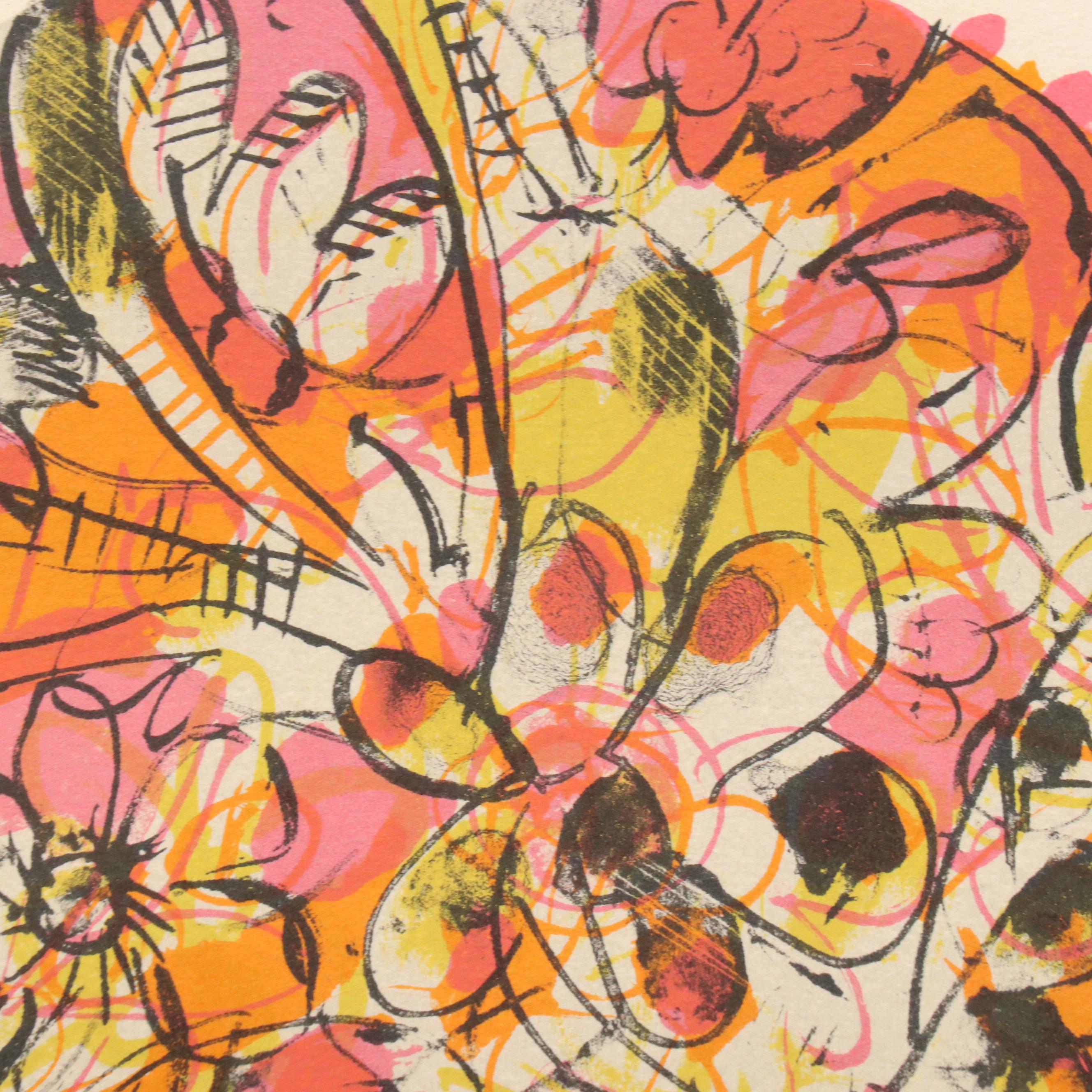 Norman Laliberte Lithograph Artist Proof "Strong Man," circa 1975