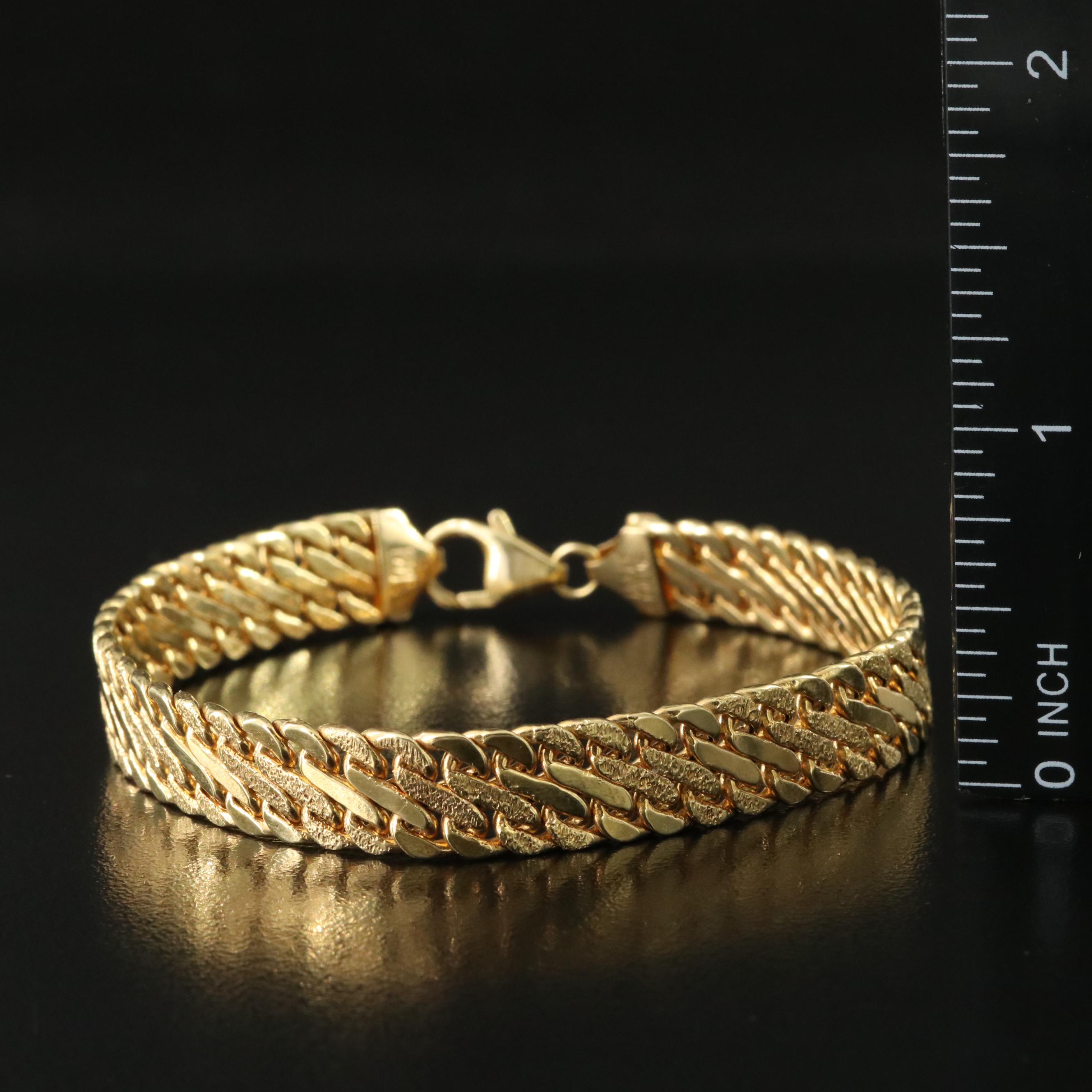 Italian Milor 14K Electroformed Bracelet
