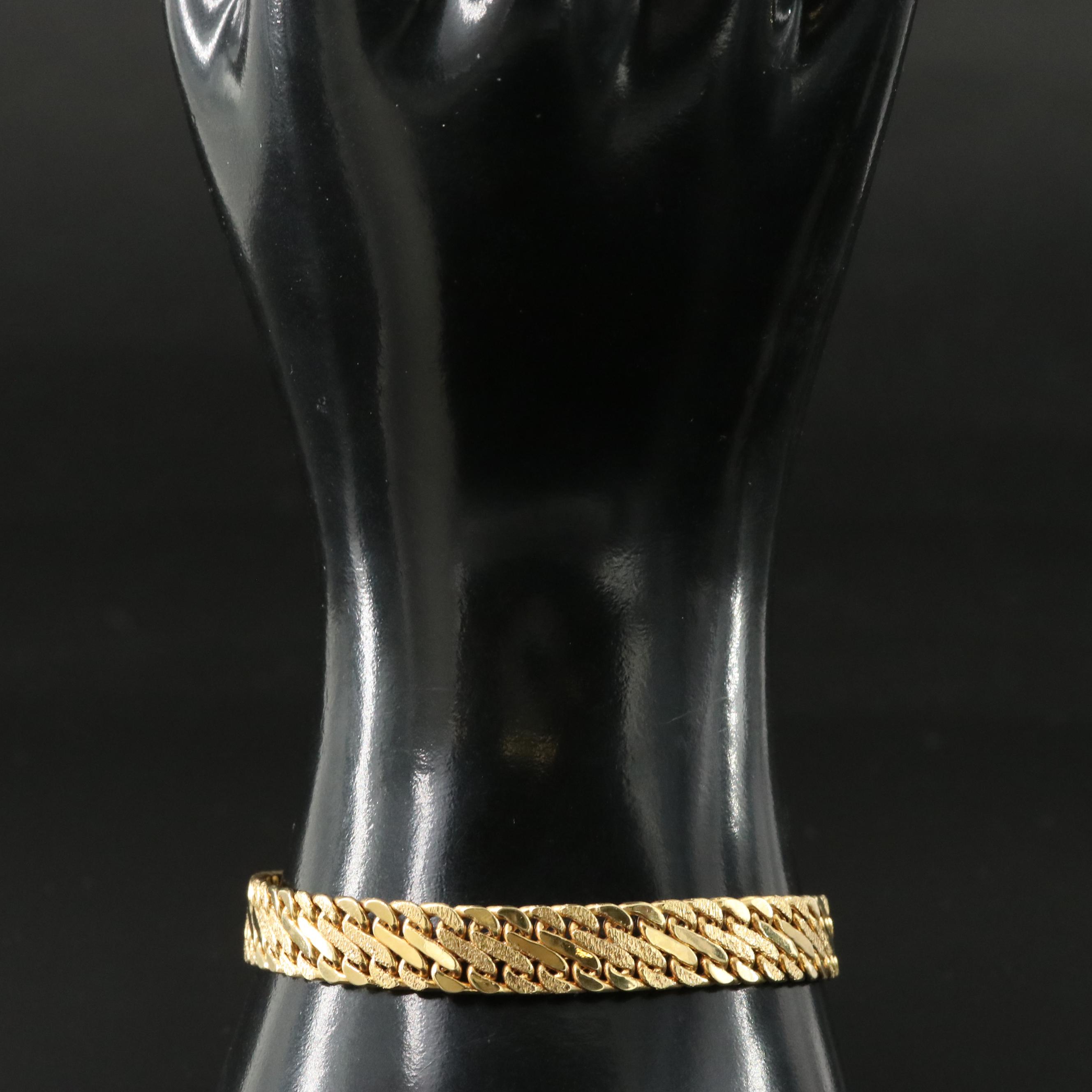 Italian Milor 14K Electroformed Bracelet