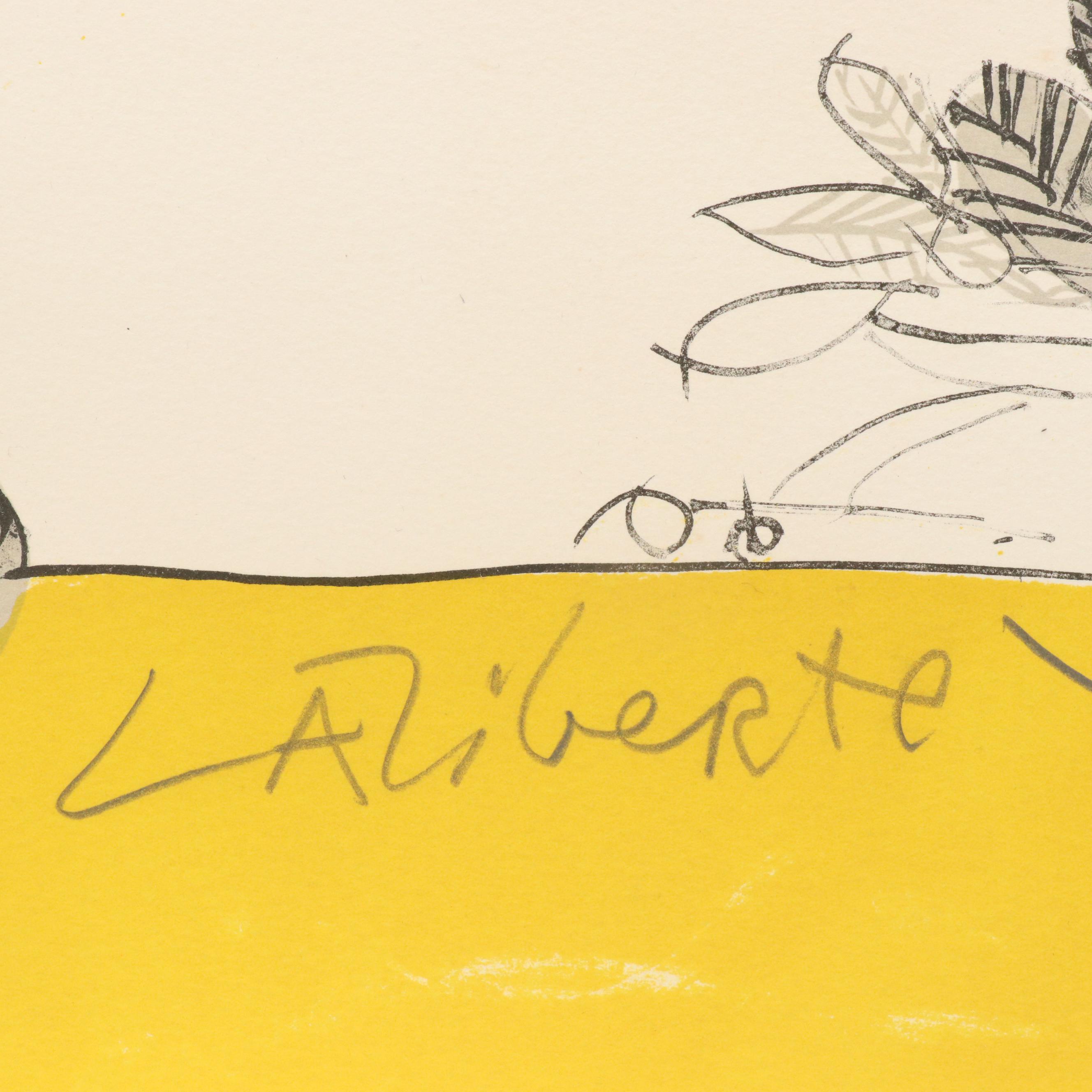 Norman Laliberte Lithograph Artist Proof "Strong Man," circa 1975