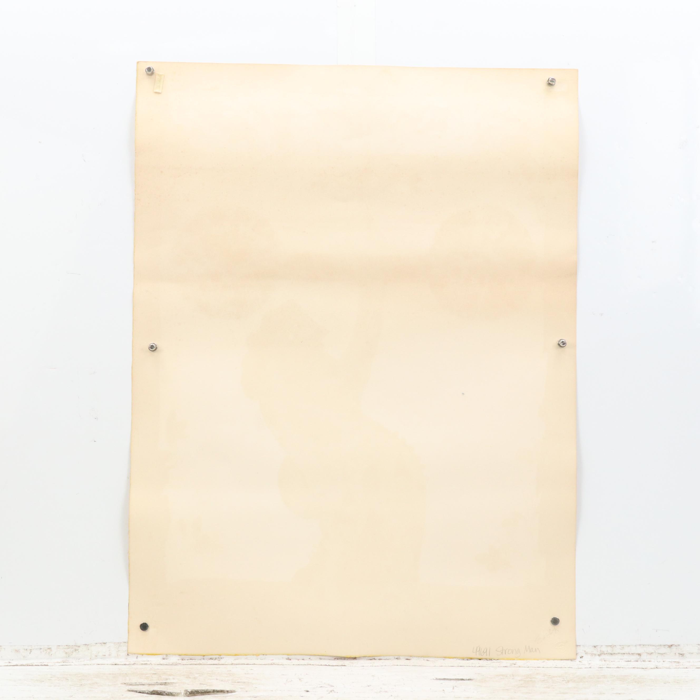 Norman Laliberte Lithograph Artist Proof "Strong Man," circa 1975