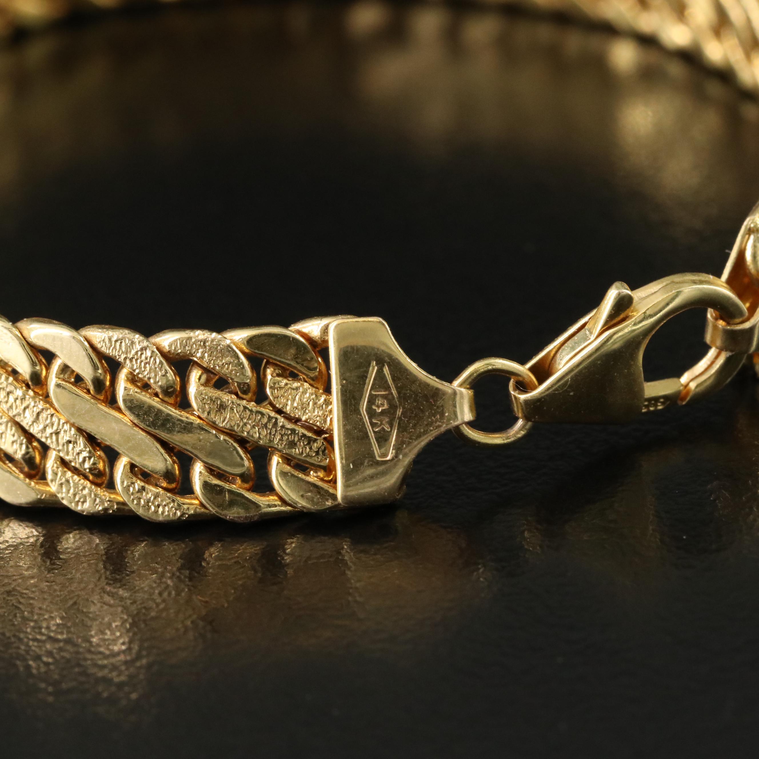 Italian Milor 14K Electroformed Bracelet