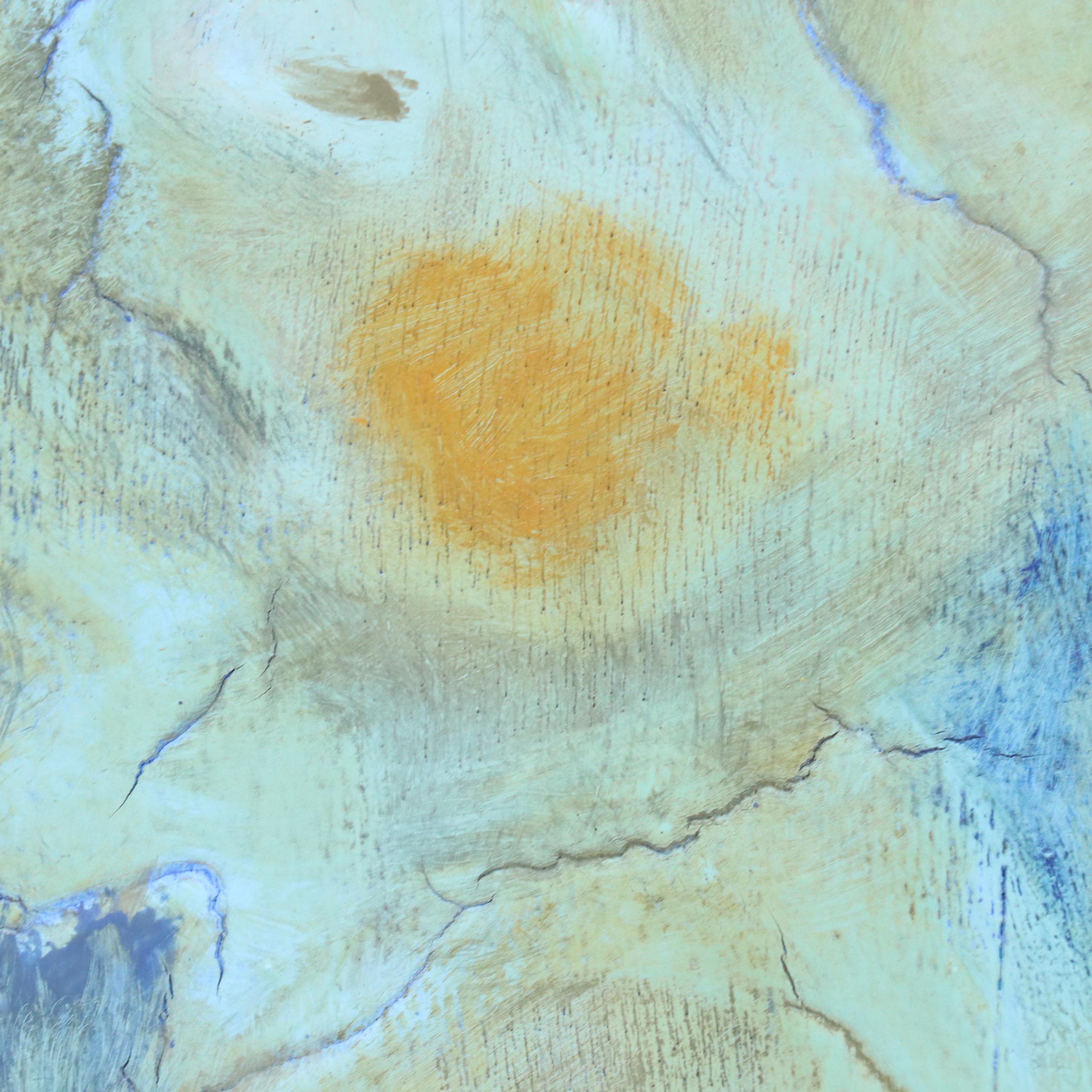 Ann Bowers Figural Modernist Mixed Media Painting, 21st Century